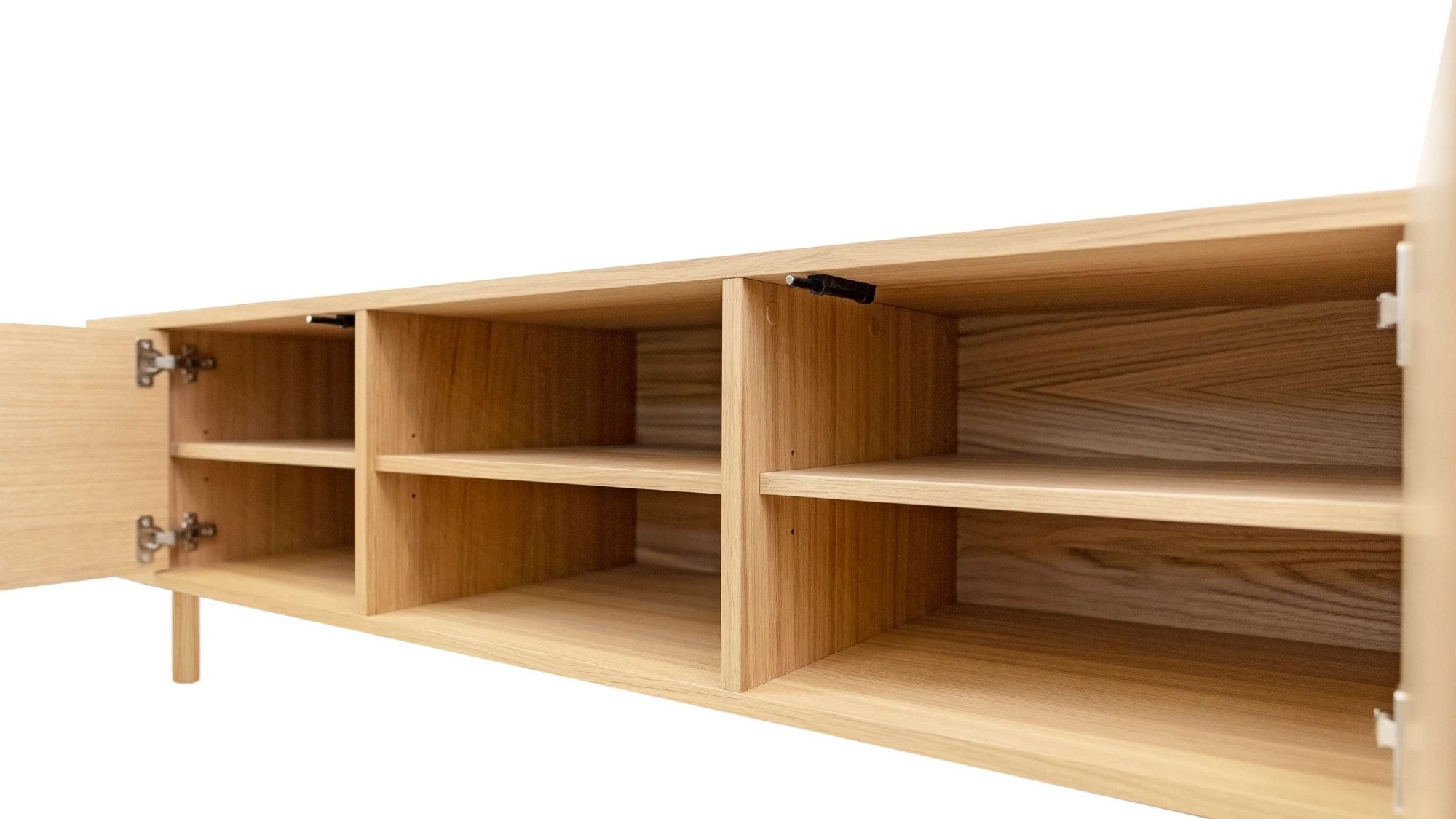 Woodman Tv-meubel Shift met echt houtfineer van eiken, breedte 189 cm, met push-to-open