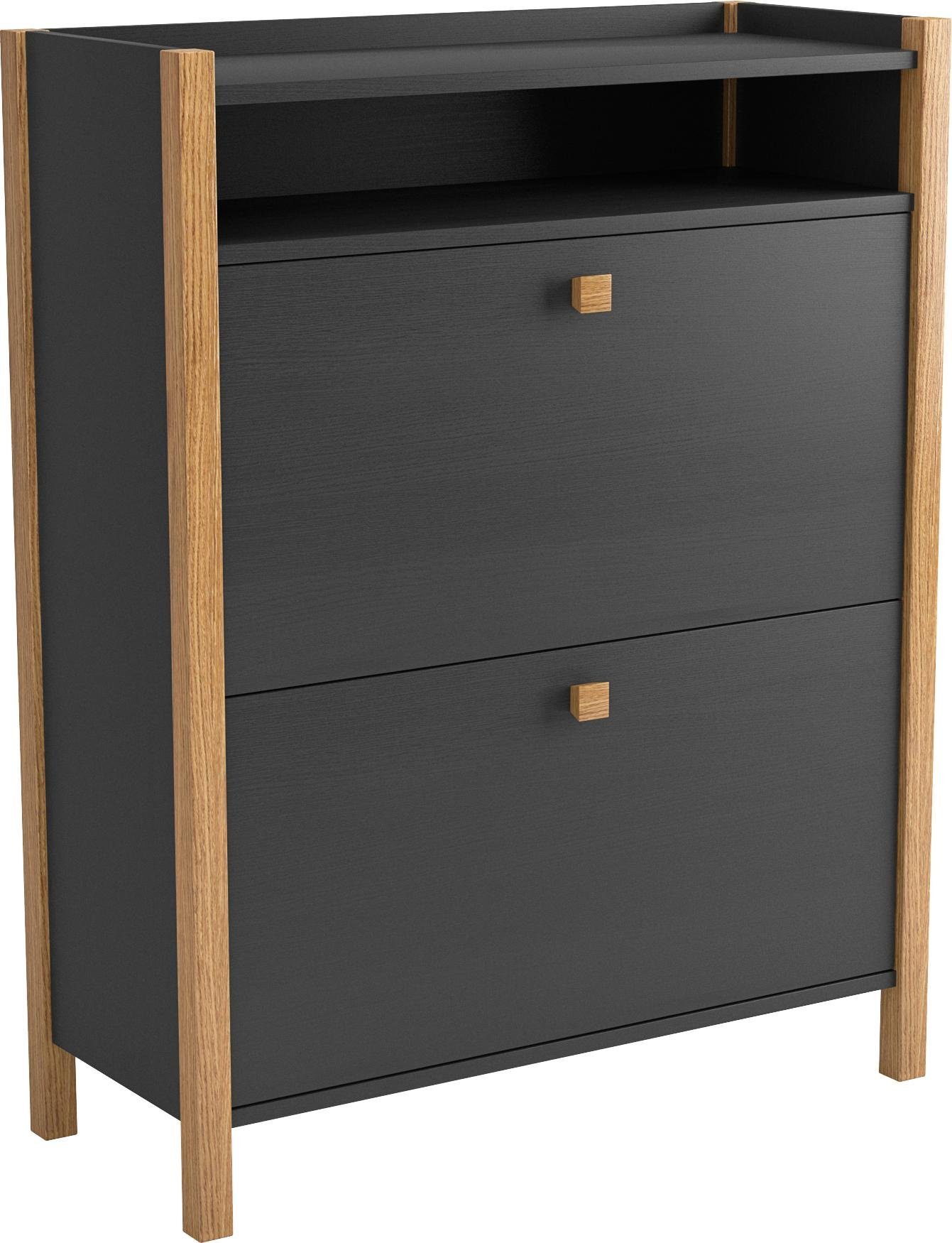 Woodman Schoenenbank Charis in scandinavisch design, houtfineer van eiken