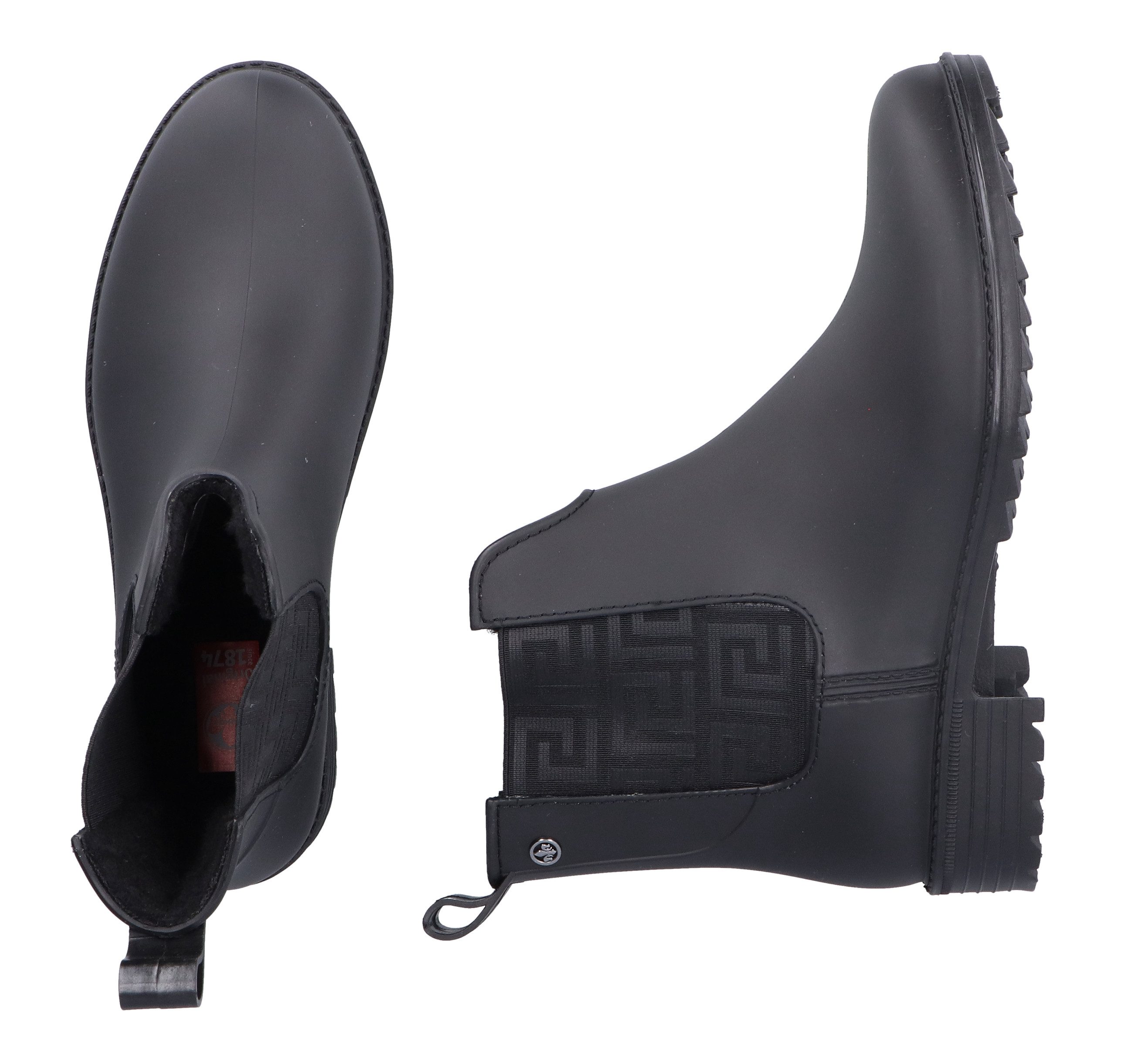 Rieker Chelsea-boots gumm enkellaarsjes, instaplaarzen, blokhak, om in te stappen