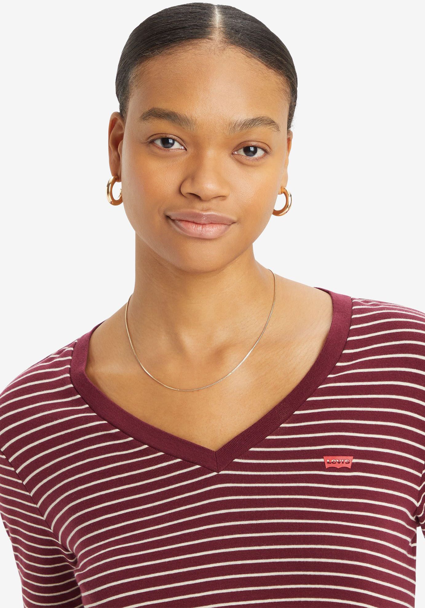 Levi's® Shirt met lange mouwen ESSENTIAL HM LS VNECK