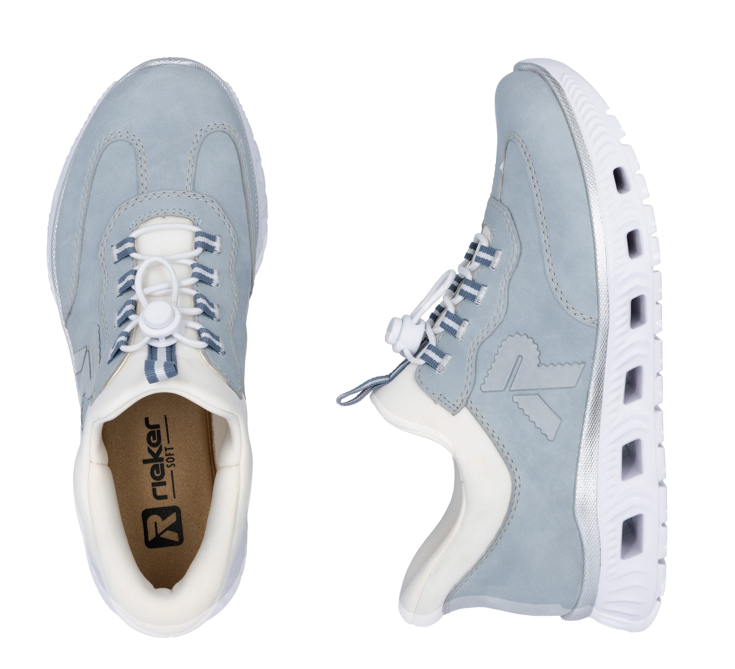 RIEKER Sport Slip-on sneakers Ready2GO , instapschoen, lage schoen, vrijetijdsschoen met snel sluiting