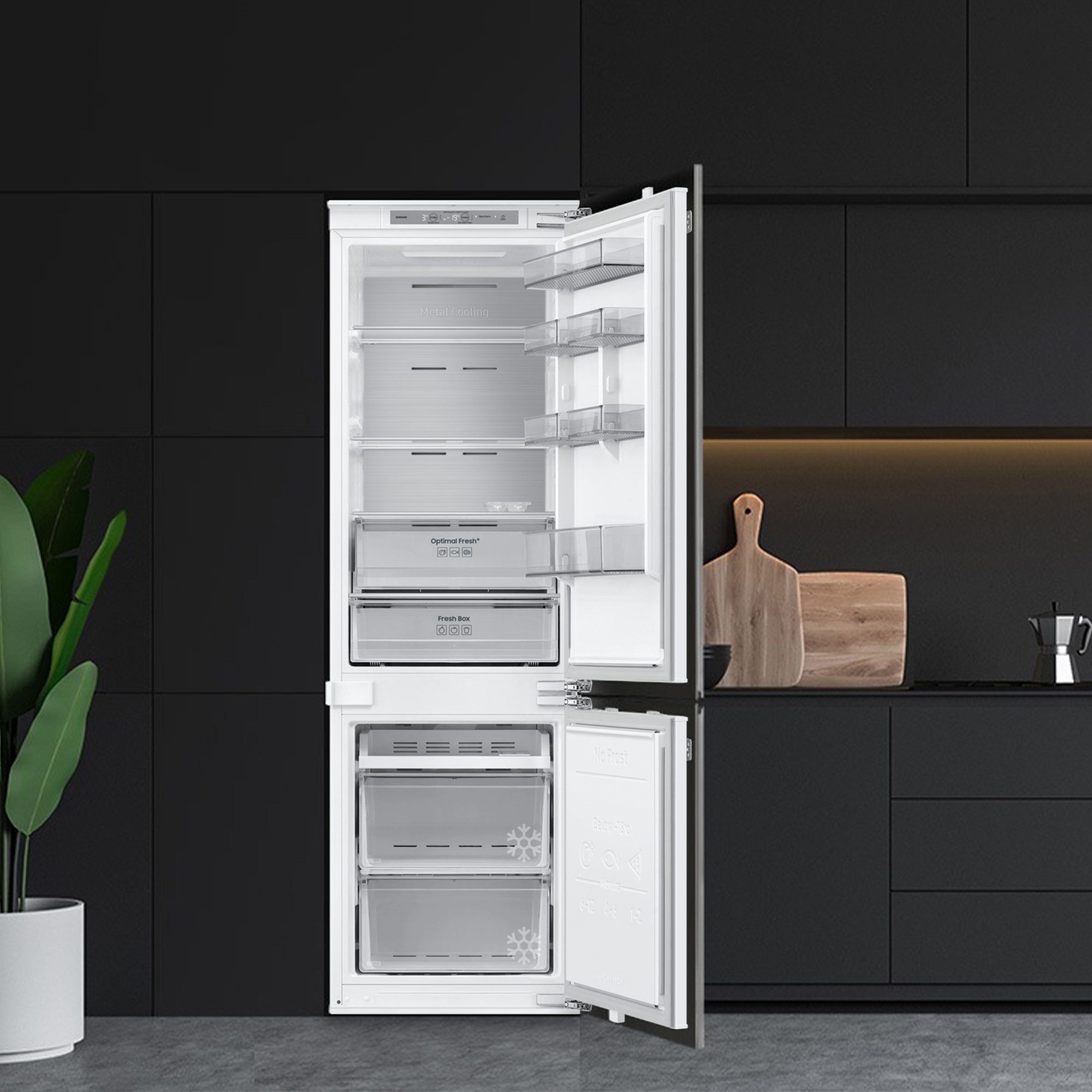 Samsung Inbouw koel-vriescombinatie BRB80F26BDFO, 177,5 cm x 54 cm