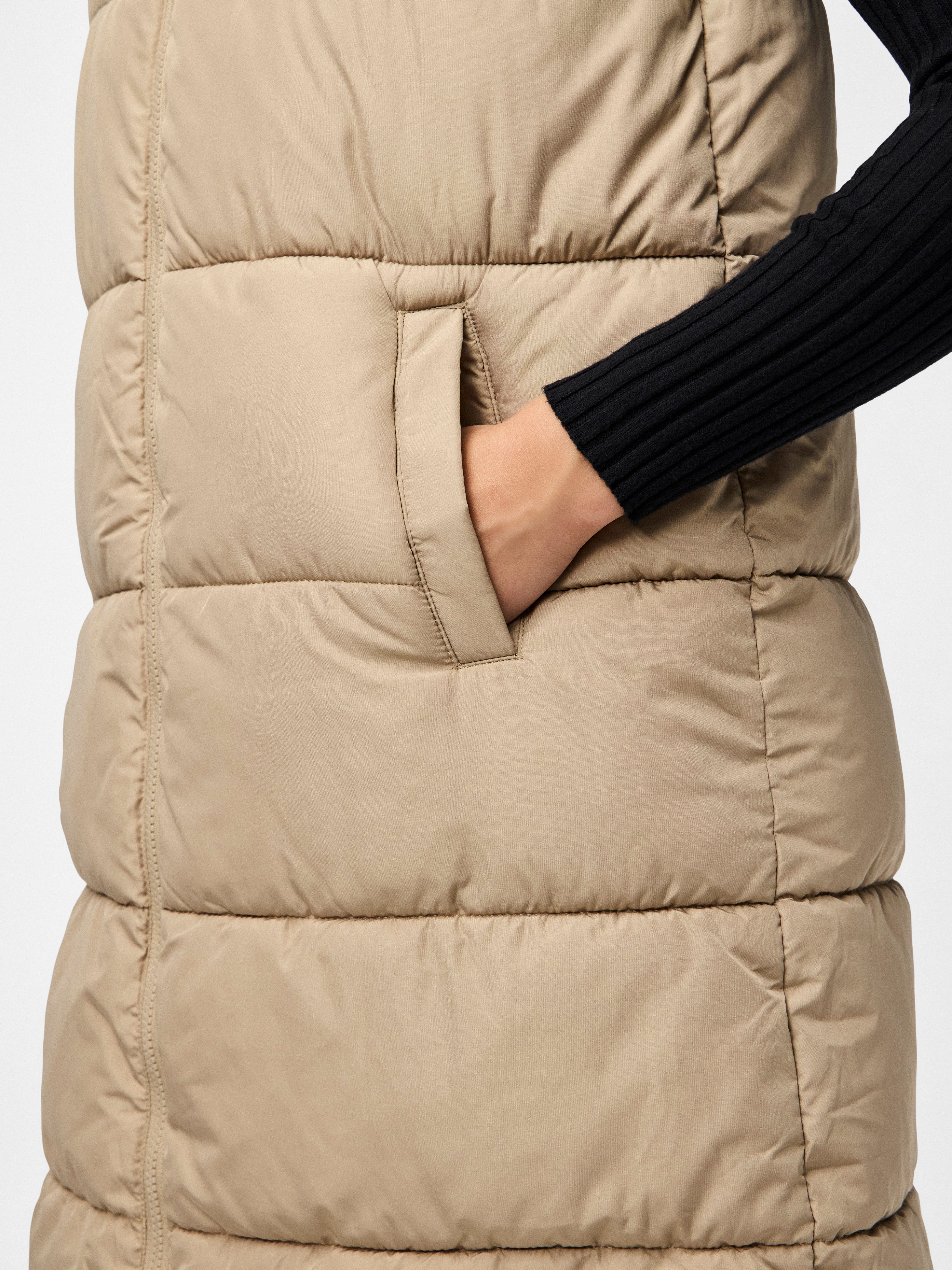 pieces Bodywarmer PCBEE NEW LONG PUFFER VEST NOOS BC