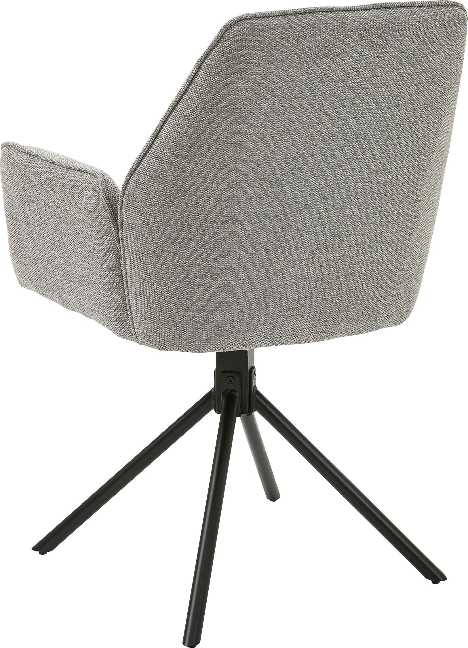 byLIVING Eetkamerstoel Blair set van 2, 360° draaibaar, gezellige fauteuil, verschillende stoffen (set, 2 stuks)