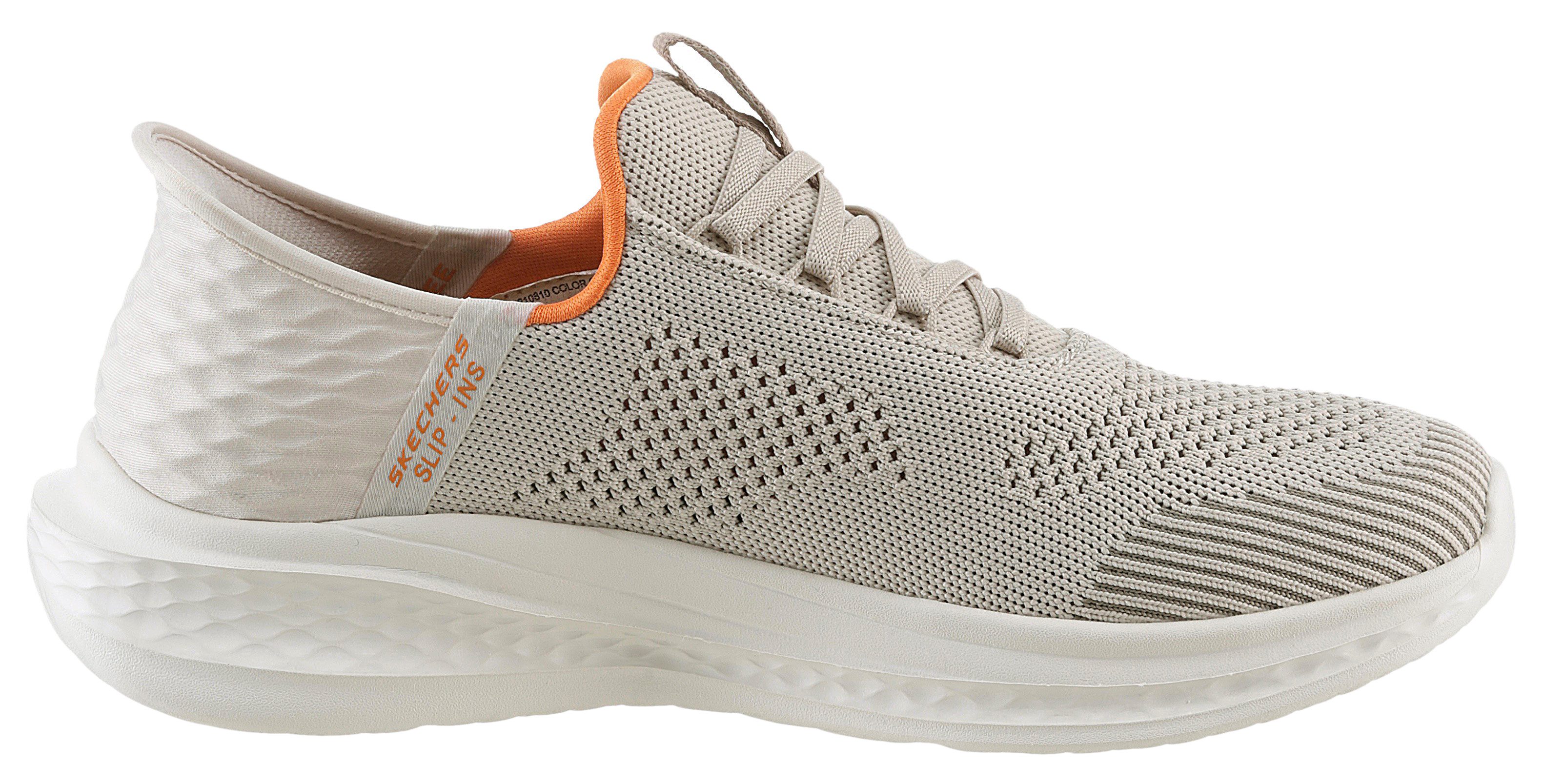 Skechers Slip-on sneakers SLADE-QUINTO slipper, vrijetijdsschoen met subtiele contrastafwerking
