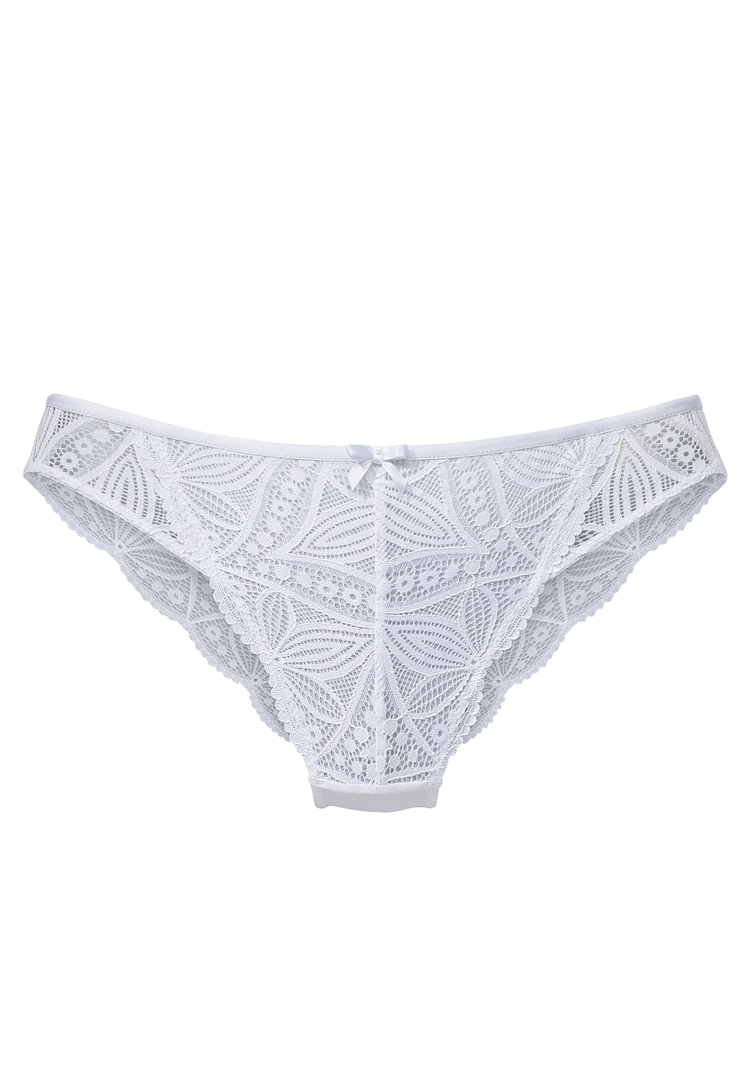 Vivance Tanga van fijne, gebloemde kant
