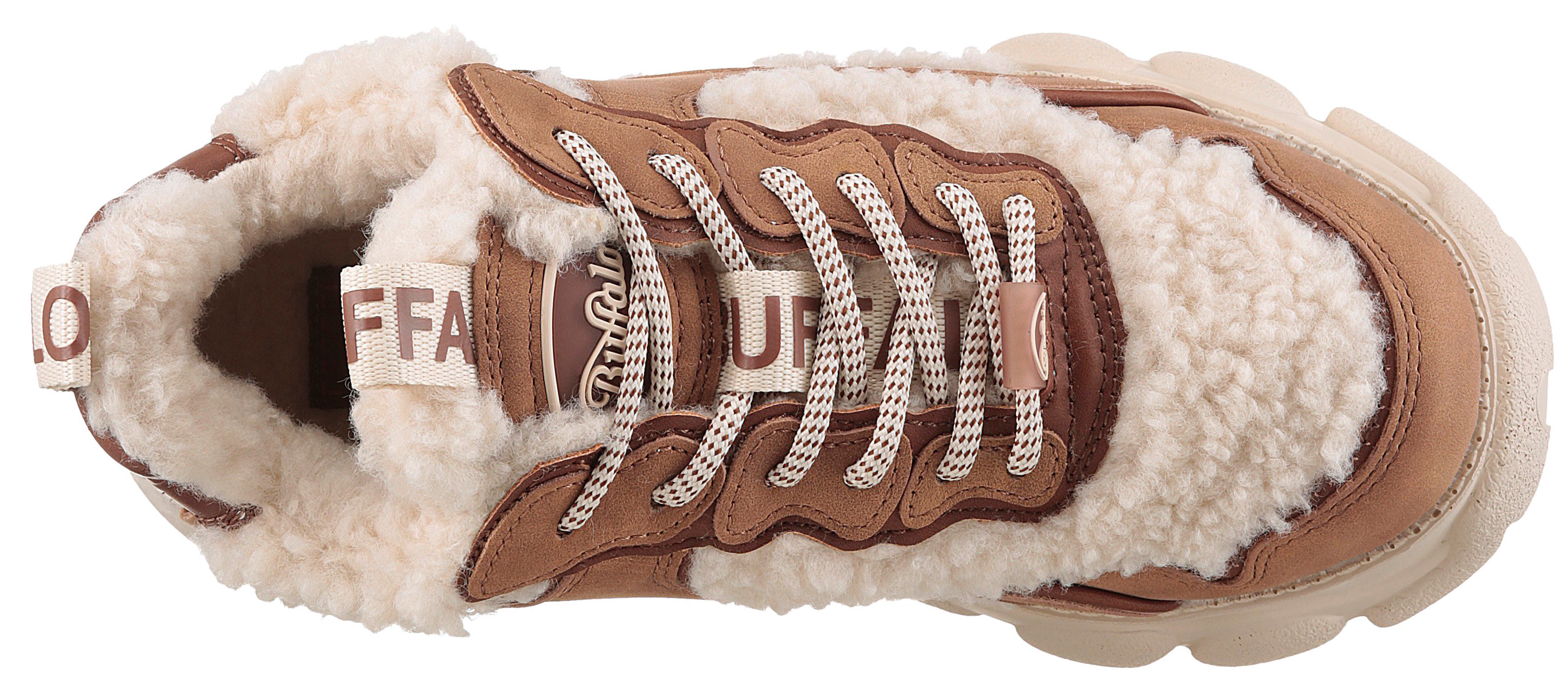 Buffalo Plateausneakers CLD CHAI WARM high top sneaker, veterschoenen, winterlaarzen met memory foam