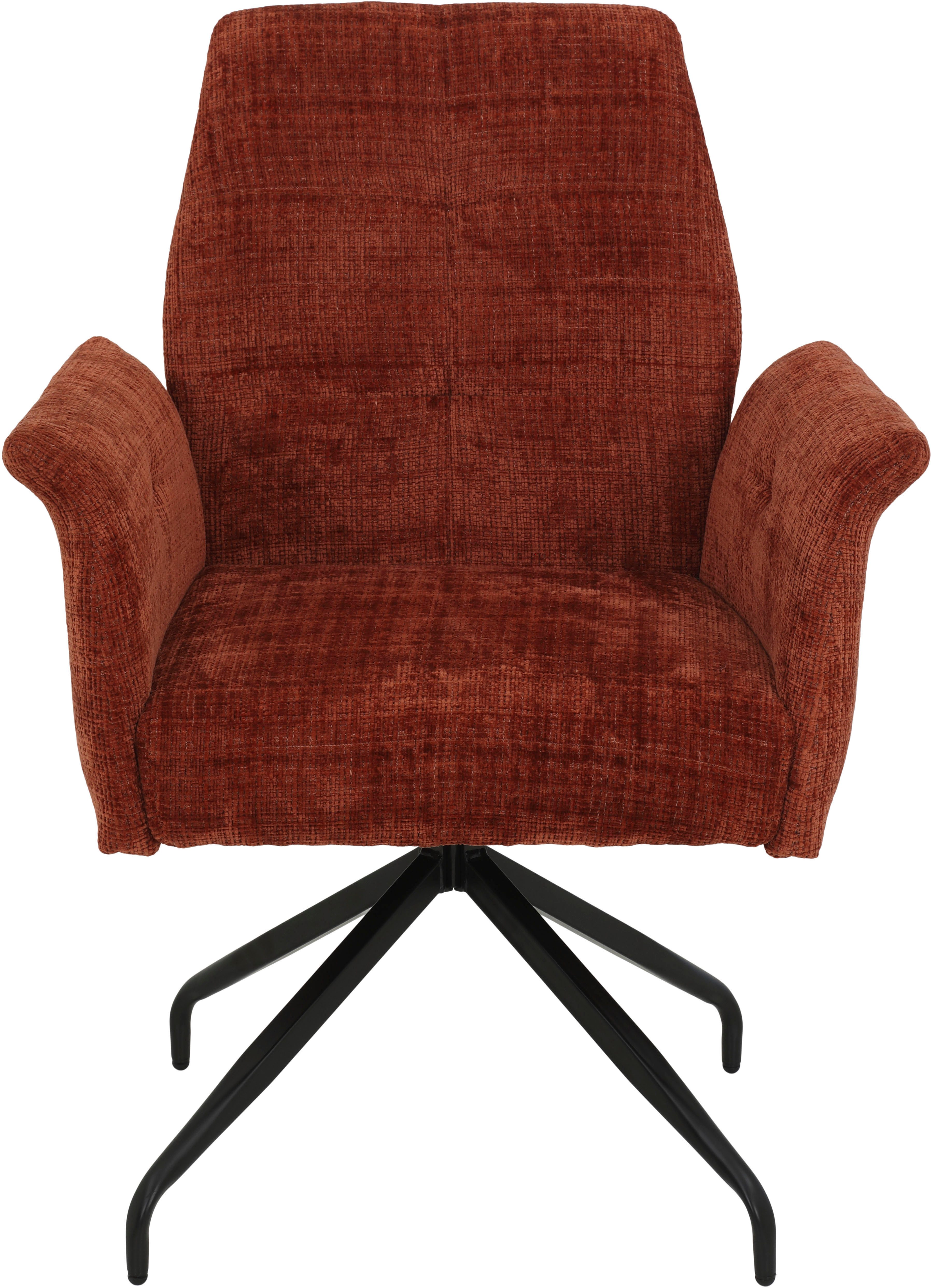 HELA Eetkamerstoel Viktoria Comfortstoel met veren, 360 graden draaibaar, armleuningstoel (set, 4 stuks)