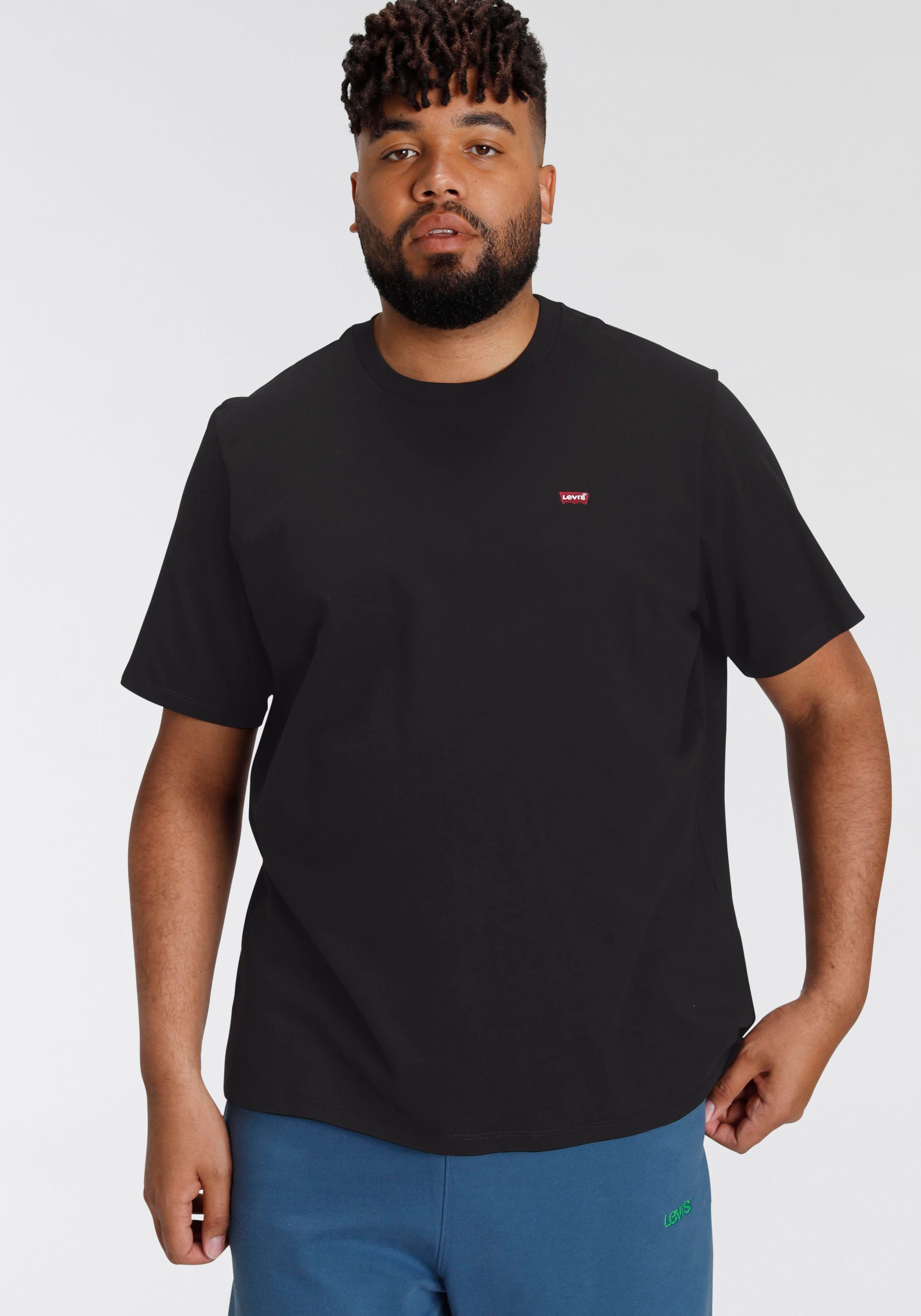 Levi's Plus T-shirt LE BIG ORIGINAL HM TEE heren t-shirts maat 5XL zwart