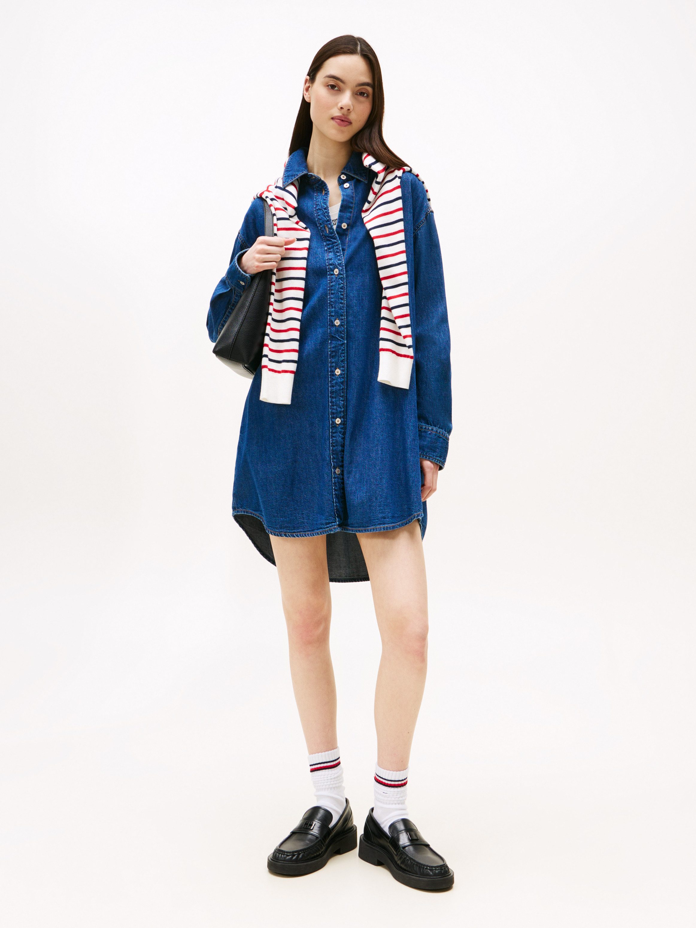 TOMMY JEANS Shirtjurk RELAXED SHIRT DRESS