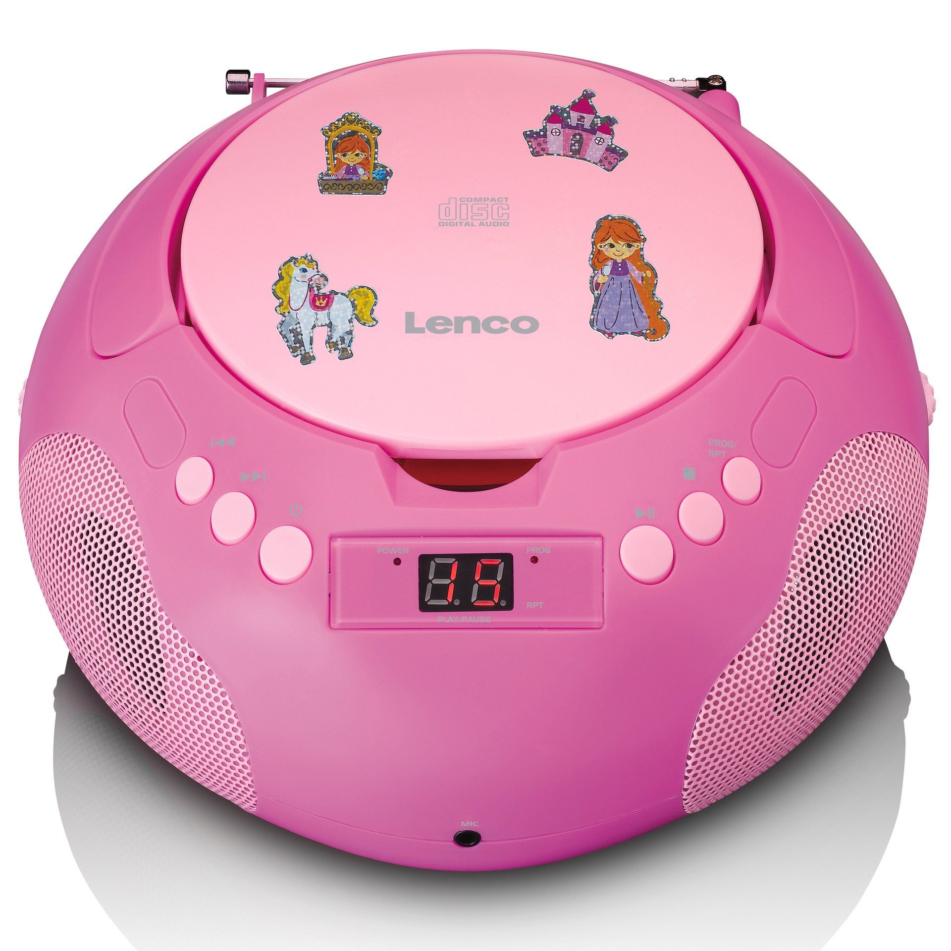 Lenco Soundmachine SCD-620PK - kinderen cd-speler radio microfoon online kopen |
