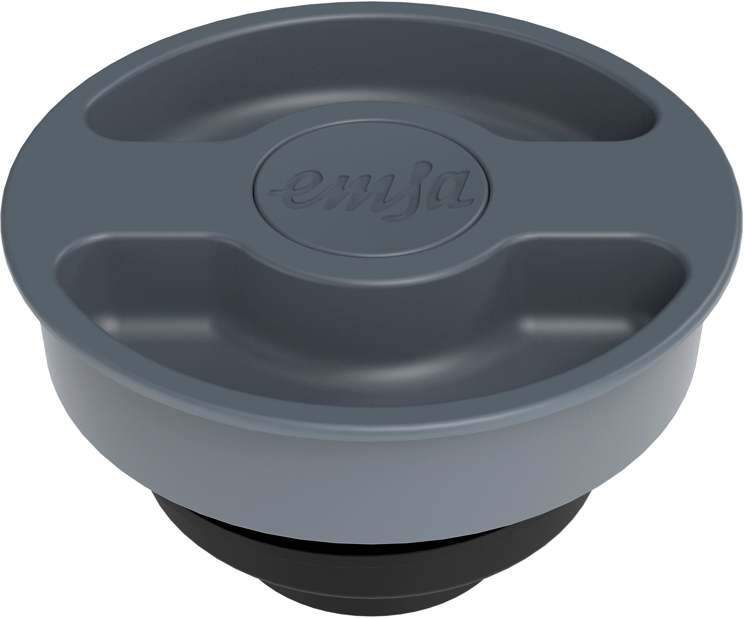 Emsa Thermoskan Motiva Quick-Press deksel, eenhandbediening, 12u warm/24u koud, glazen fles (1 stuk)