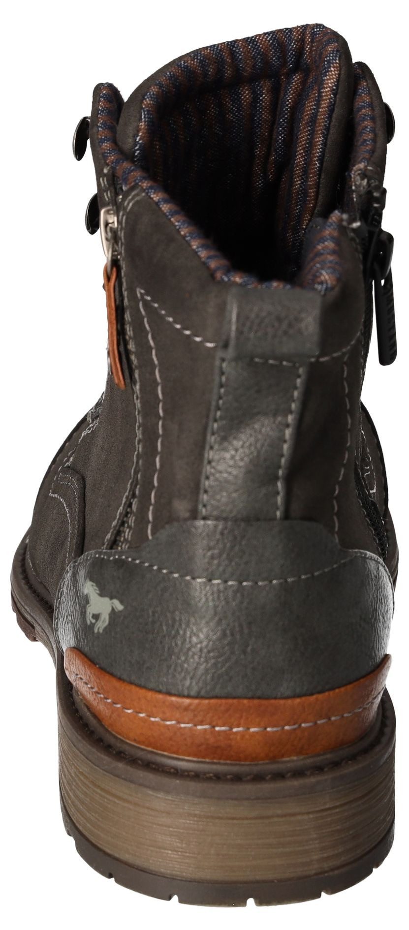 Mustang Shoes Veterschoenen Winterlaarzen, casual laarzen met stijlvolle logoprint op de tong