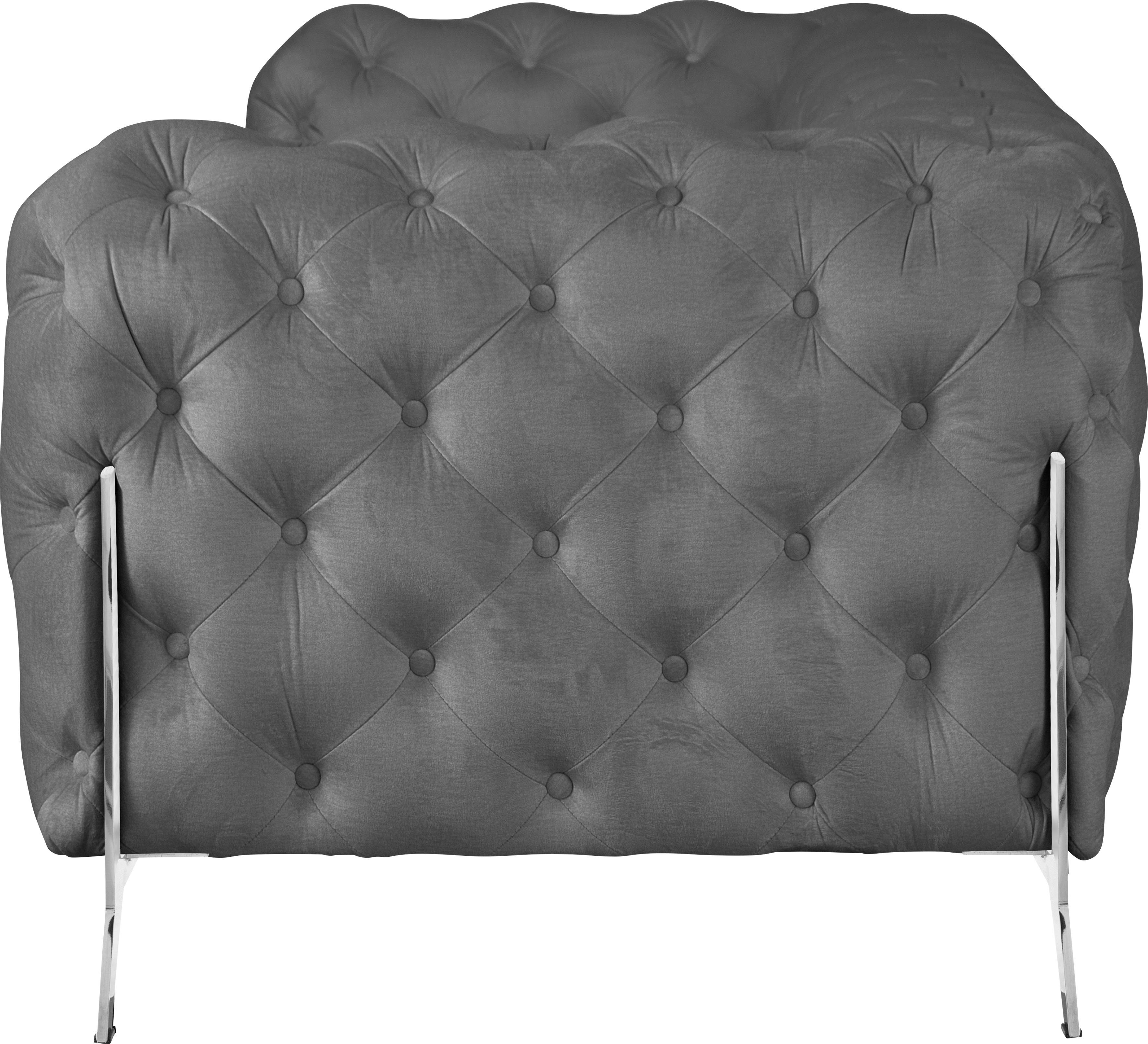 Leonique Chesterfield-bank Amaury luxueuze capitonnage, moderne chesterfield look, kleur van de poten ter keuze