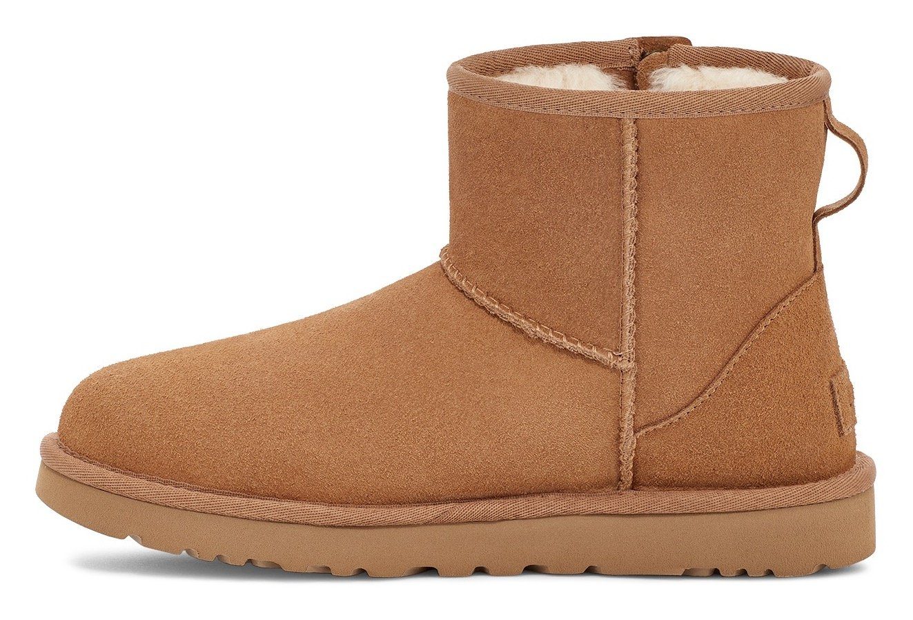 UGG Winterlaarzen CLASSIC MINI BAILEY ZIP winterlaars, snowboots, instaplaars met warme voering
