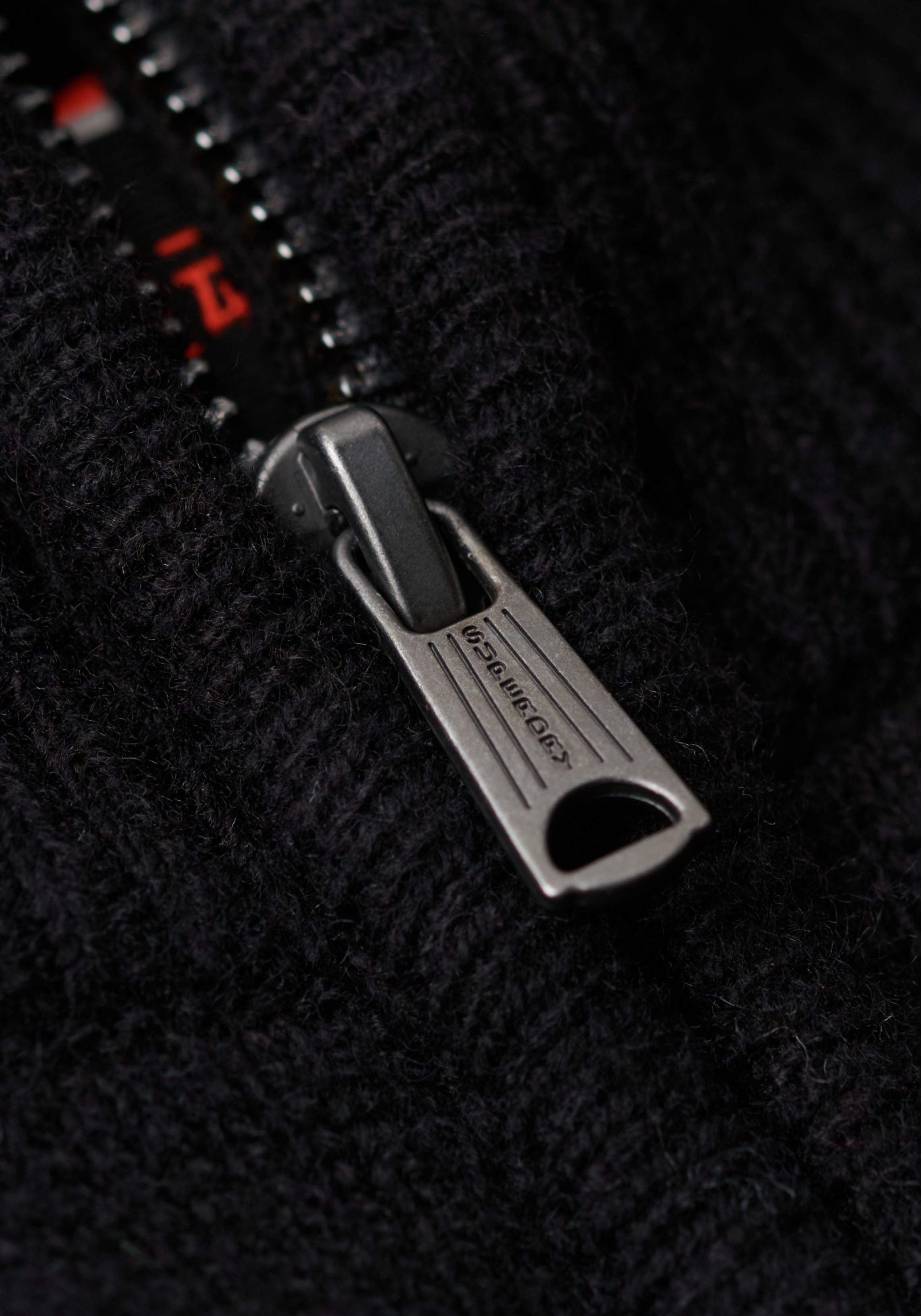 Superdry Gebreide trui ESSENTIAL EMB KNIT HALF ZIP