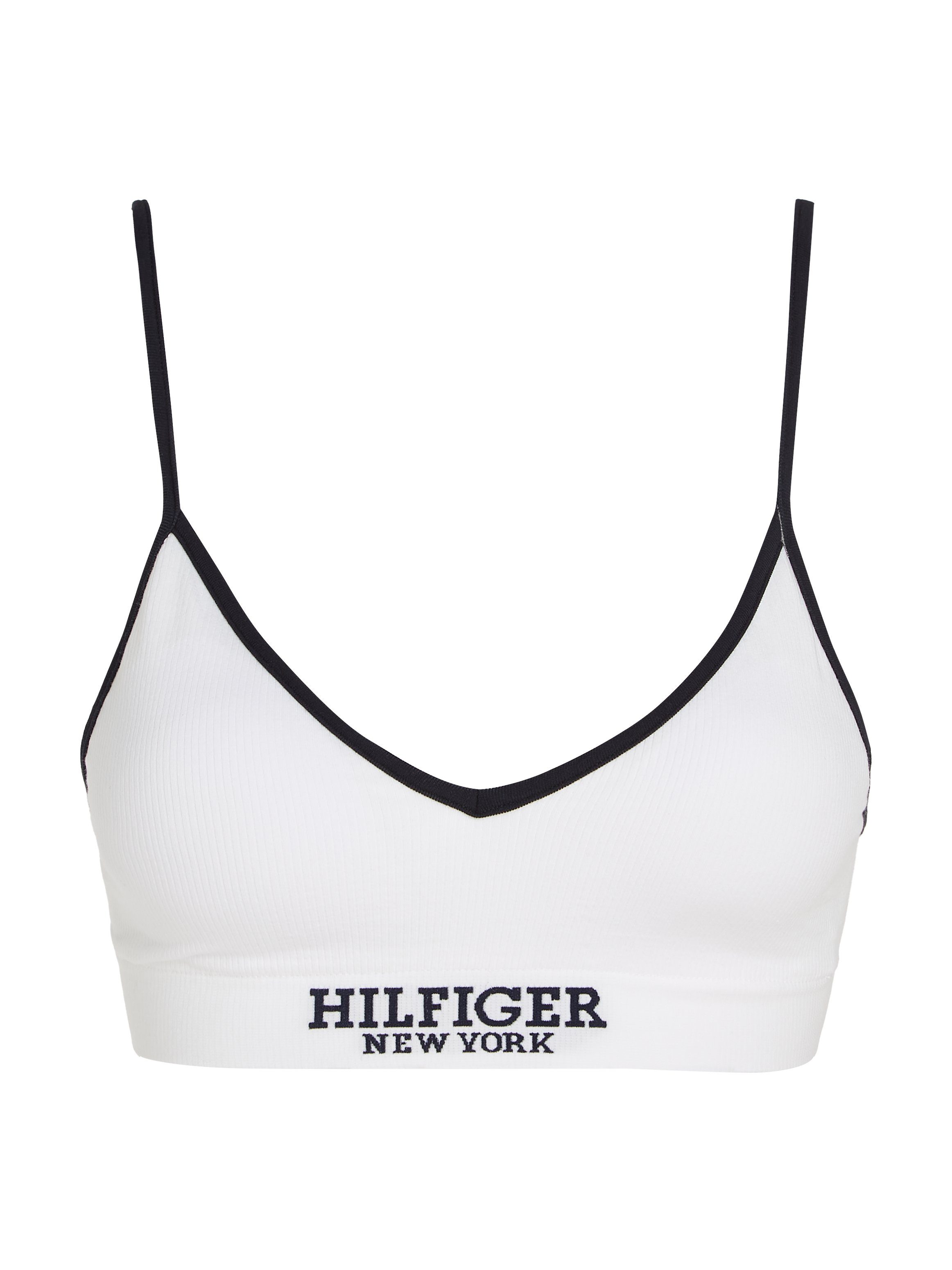 Tommy Hilfiger Underwear Bralette-bh TRIANGLE RP met verstelbare bandjes, ribstof, logo-inscriptie