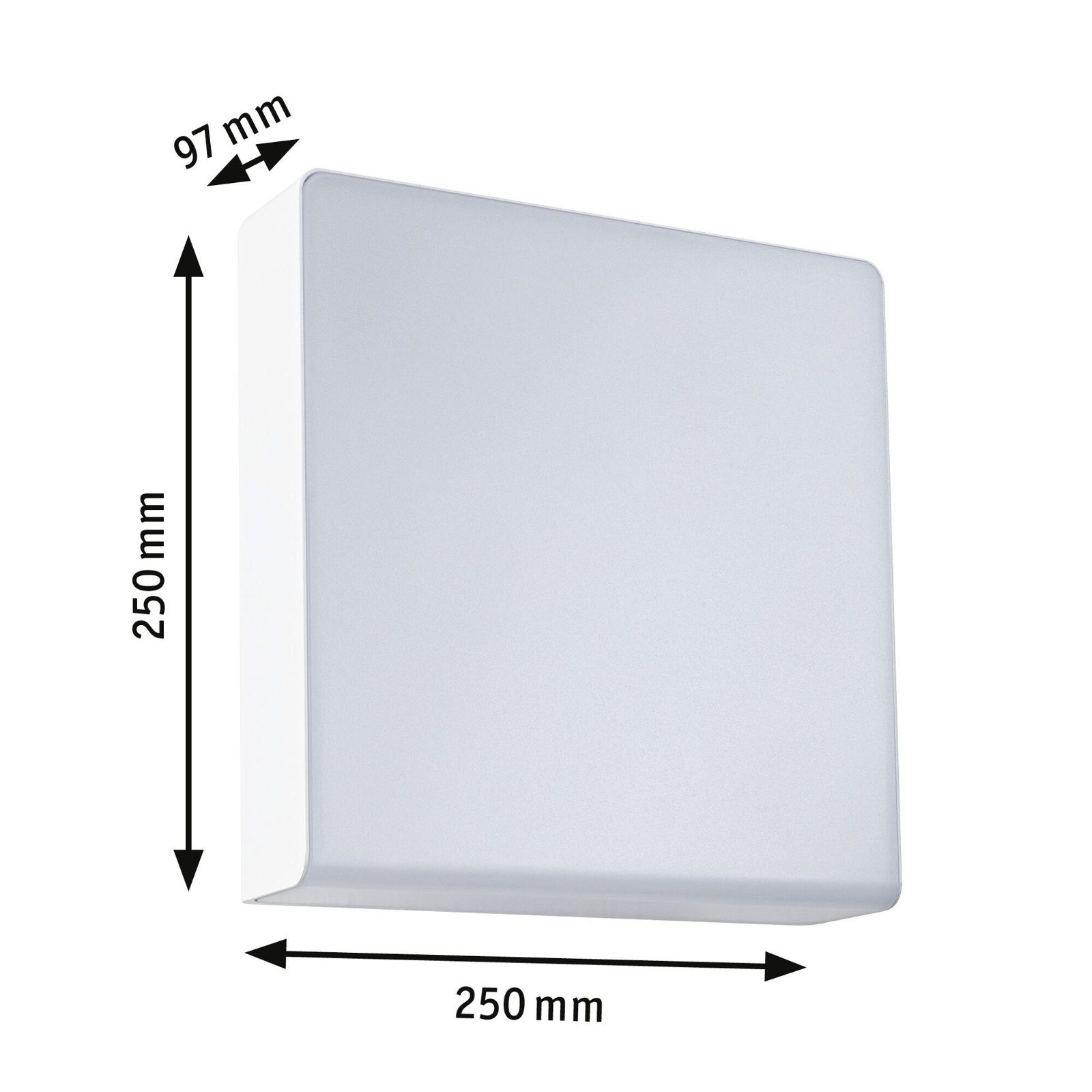 Paulmann Led-wandlamp voor buiten Azalena IP44 250x97mm 3000K 8,5W 700lm 230V kunststof, aluminium (1 stuk)