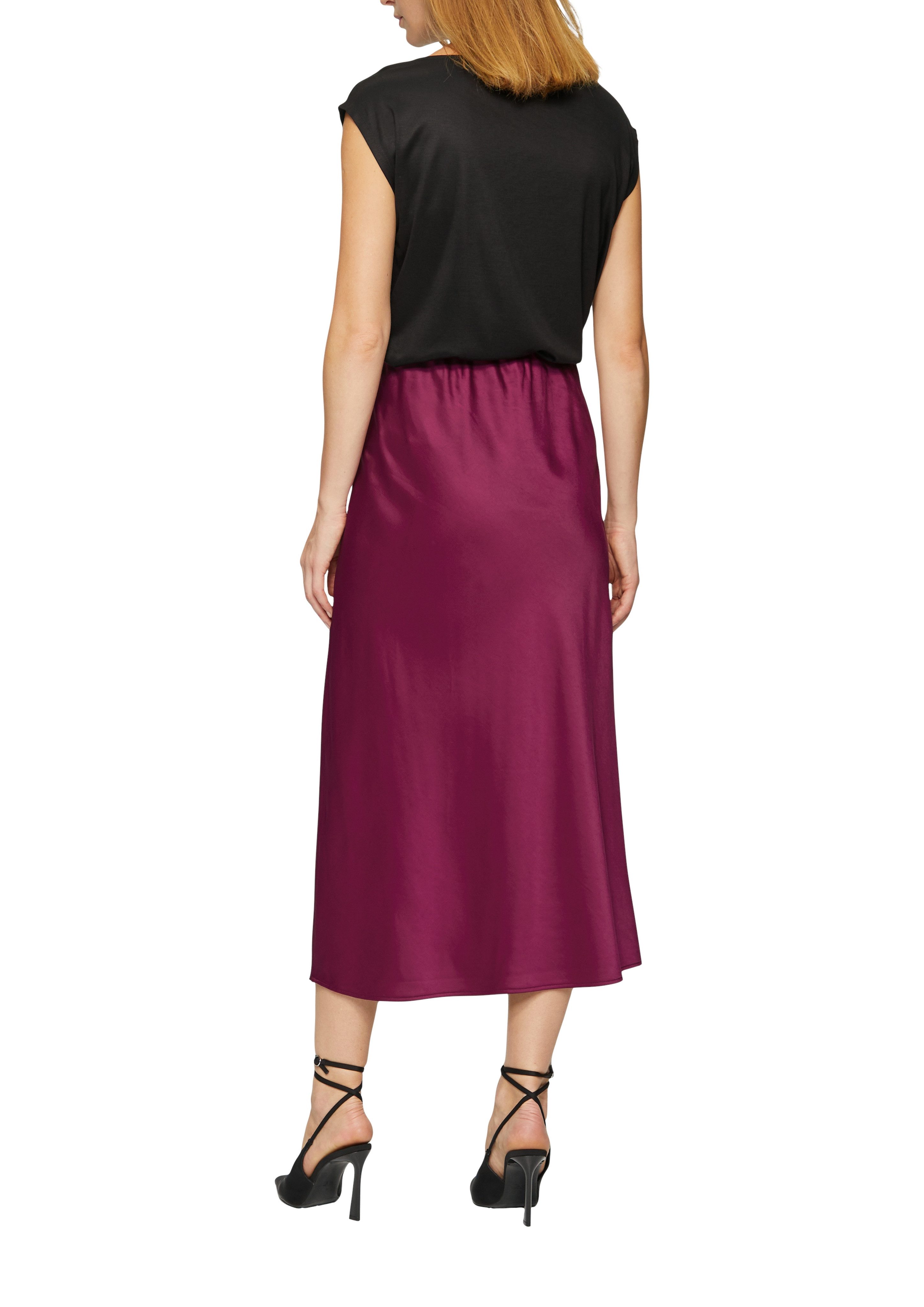 s.Oliver BLACK LABEL Satijnen rok in satijn-look