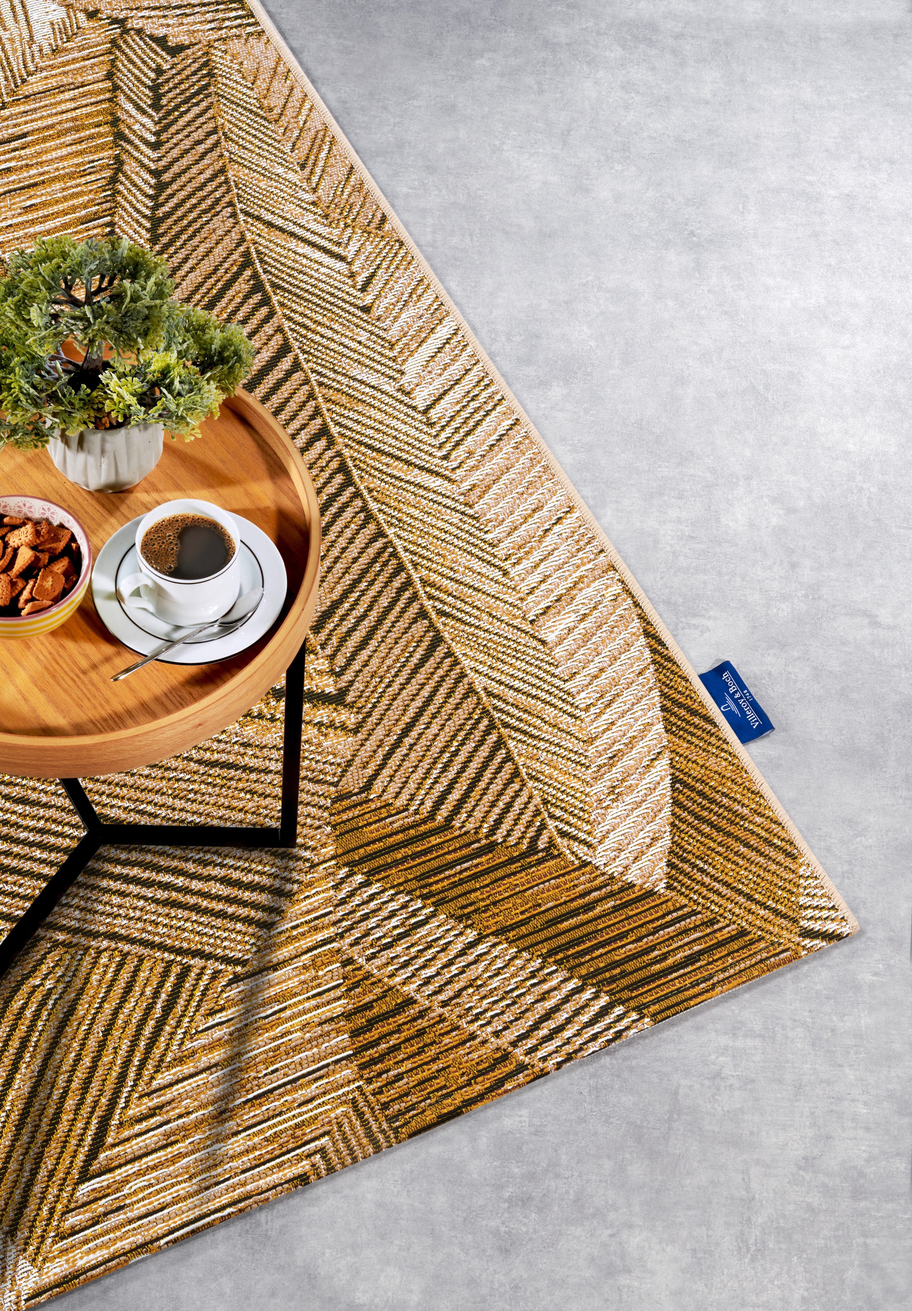 Villeroy & Boch Outdoorkleed Eugene Binnen en buiten, plat weefsel, weerbestendig, balkon, tuin, terras