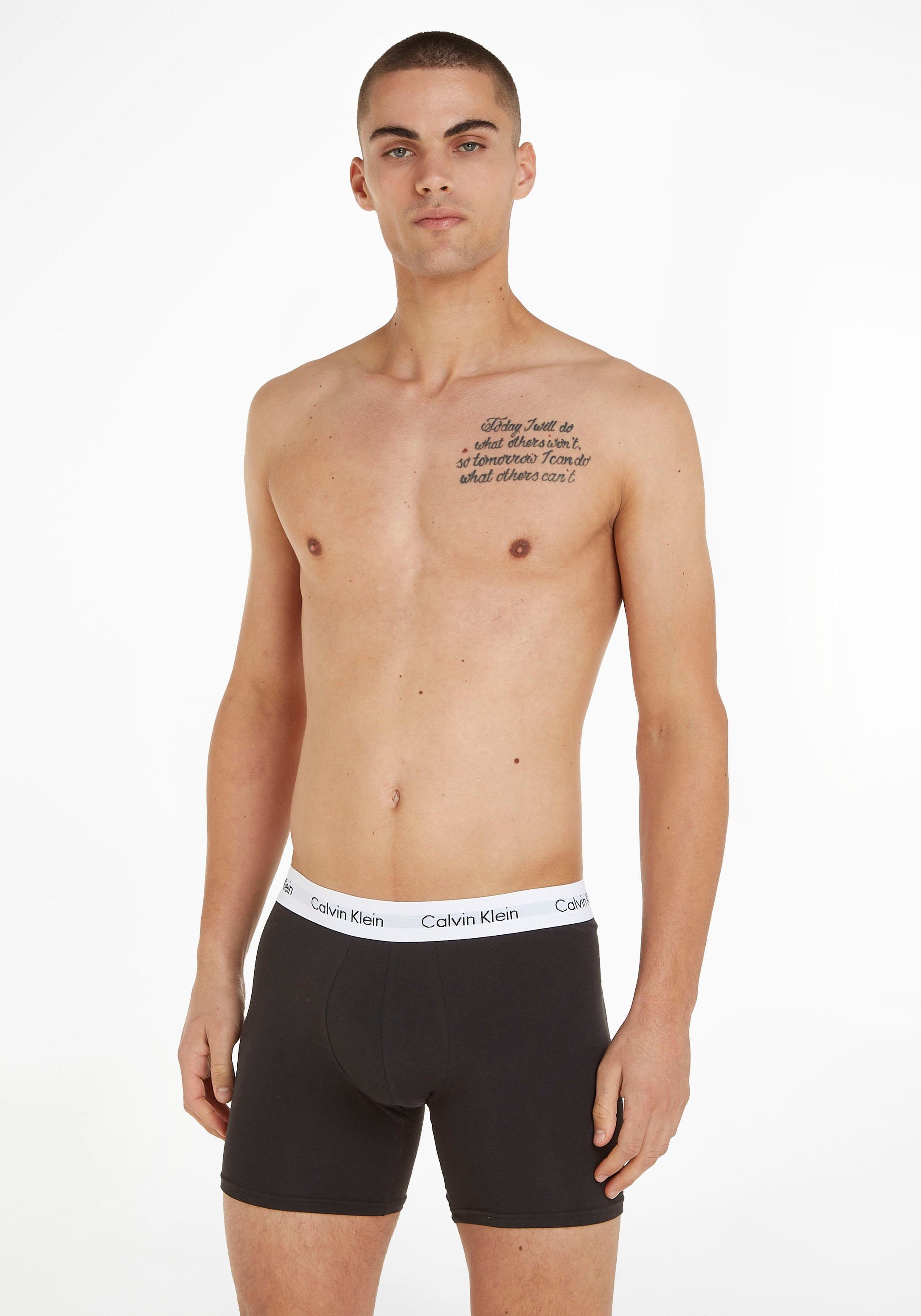 Calvin Klein Boxershort CK lange boxer met langere pijpen (set, 3 stuks)