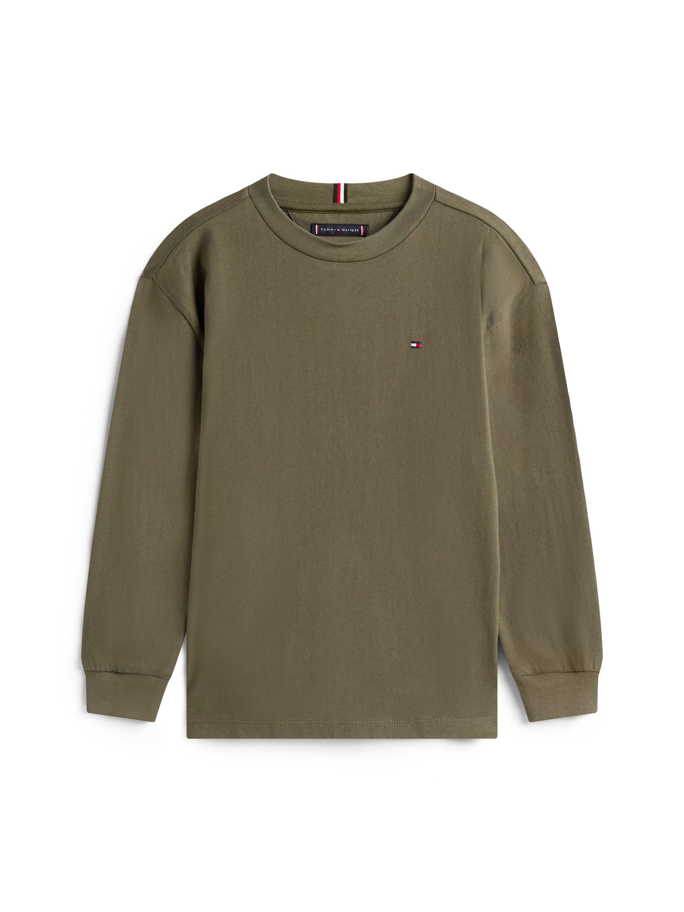 Tommy Hilfiger Shirt met lange mouwen ESSENTIAL T-SHIRT LS voor kinderen tot 16 jaar, merklogo