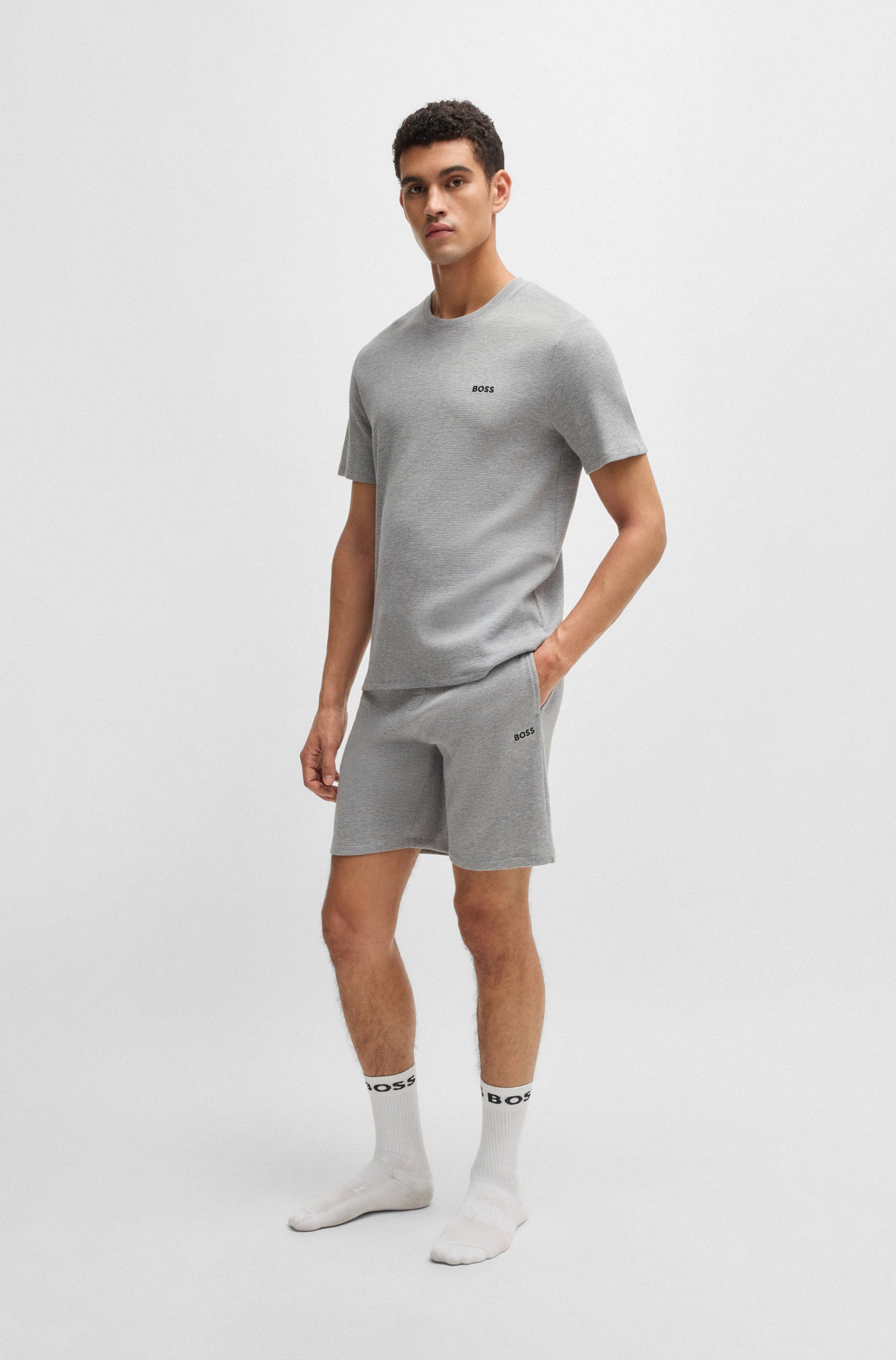 BOSS Pyjamashort Waffle Shorts
