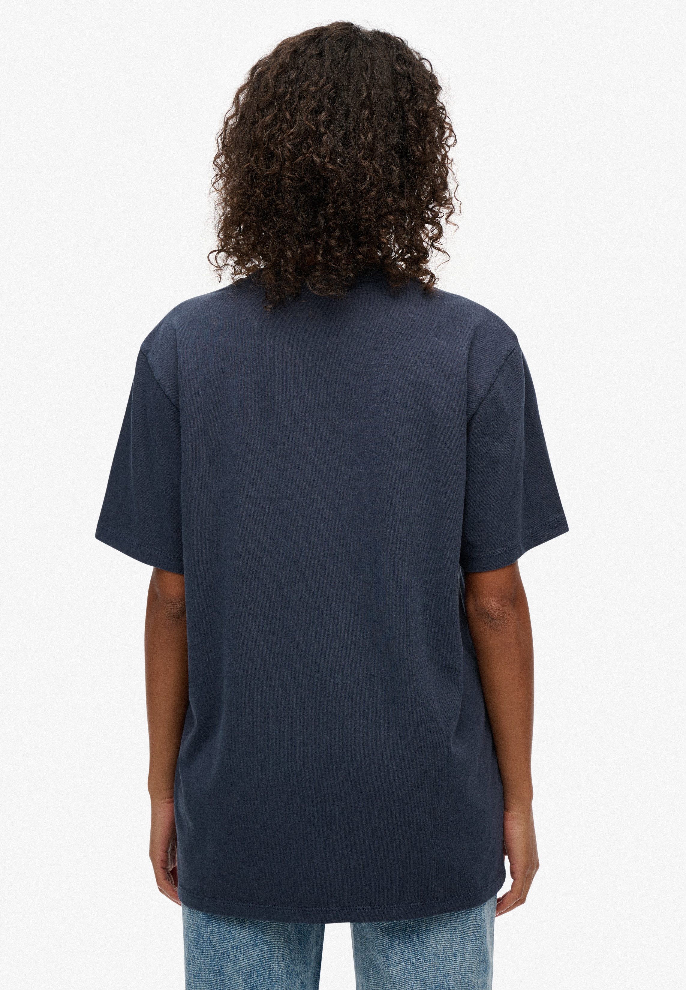 Superdry Shirt met ronde hals MICRO LOGO T SHIRT