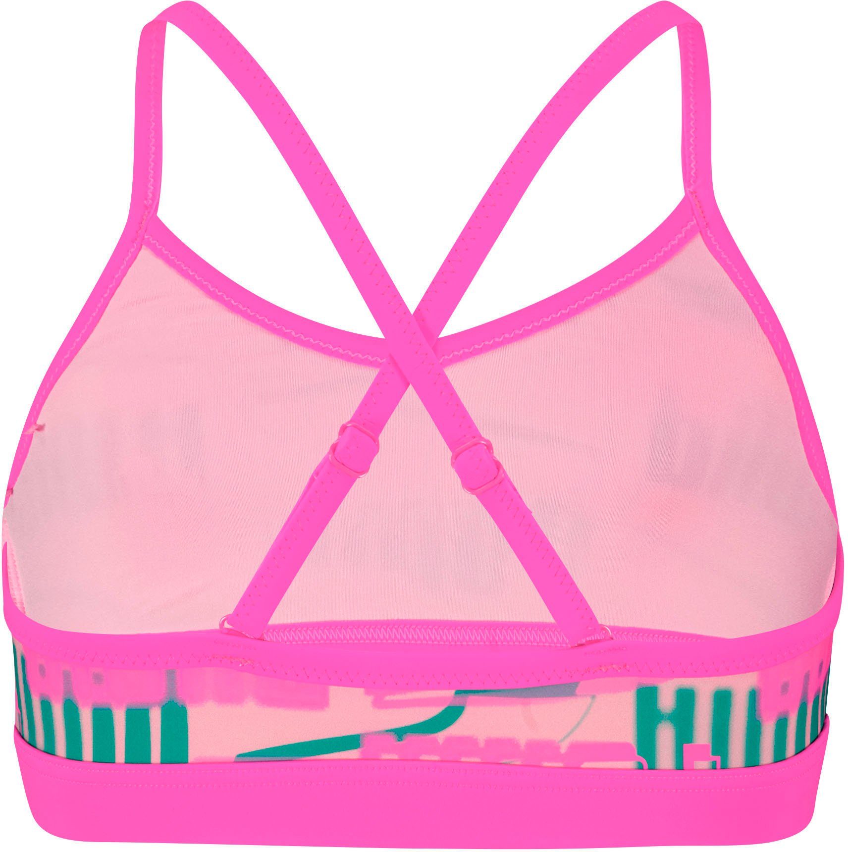 PUMA Bustierbikini met all-over logoprint (set, 2 stuks)