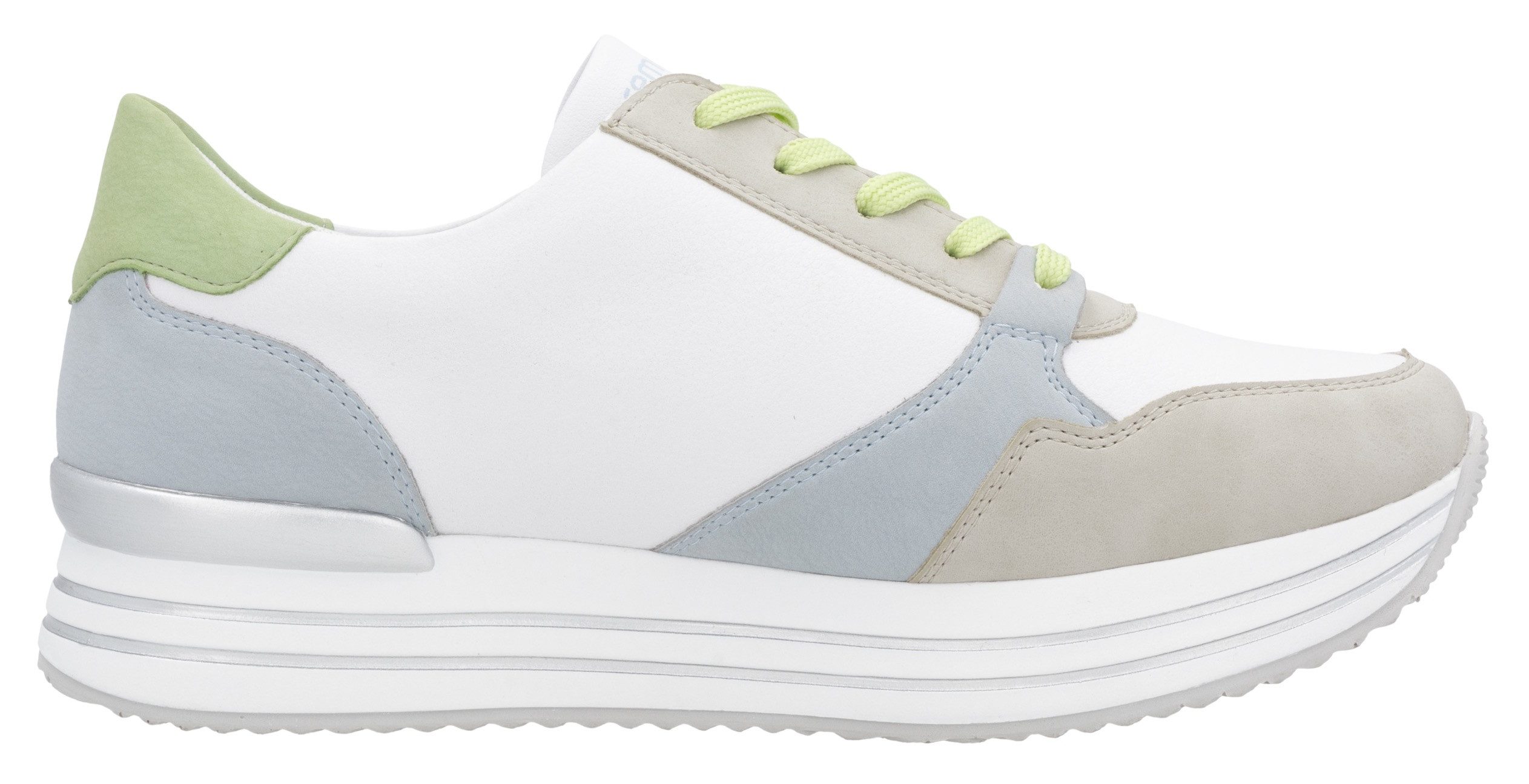 Remonte Plateausneakers vrijetijdsschoen, lage schoen, veterschoen met losse zachte inlegzool