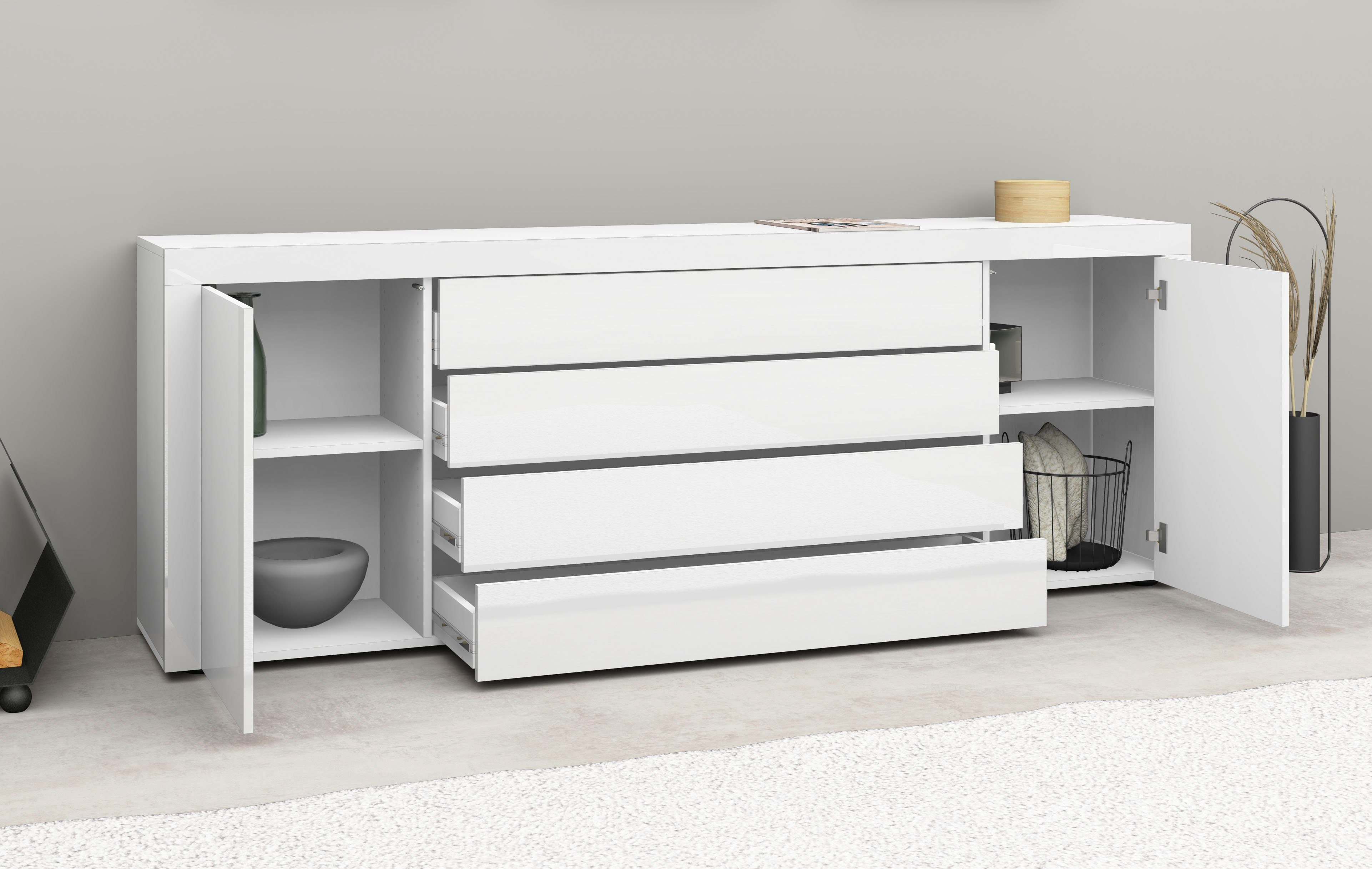 borchardt Möbel Dressoir Breedte 200 cm
