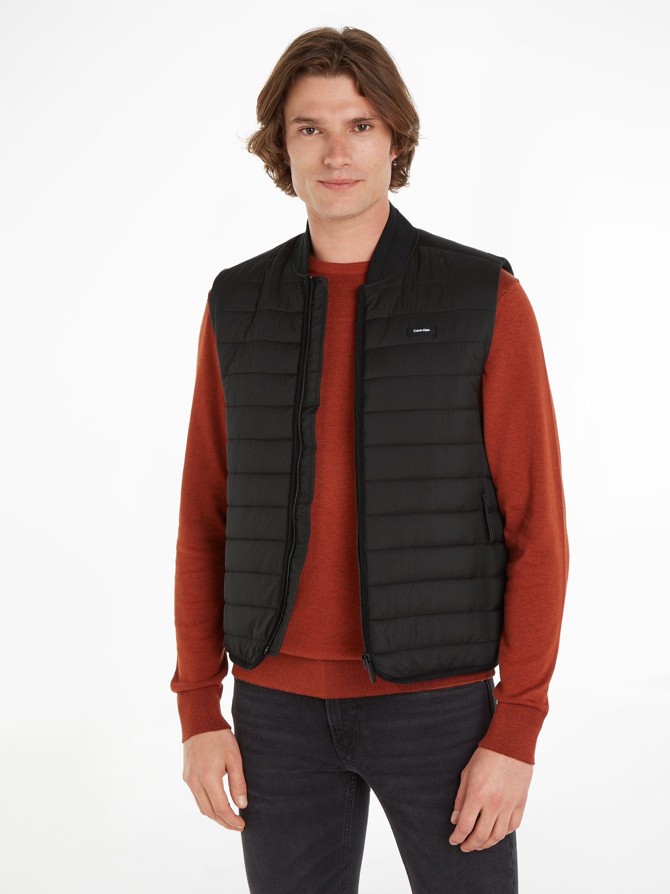 Calvin Klein Bodywarmer PACKABLE CRINKLE QUILT VEST