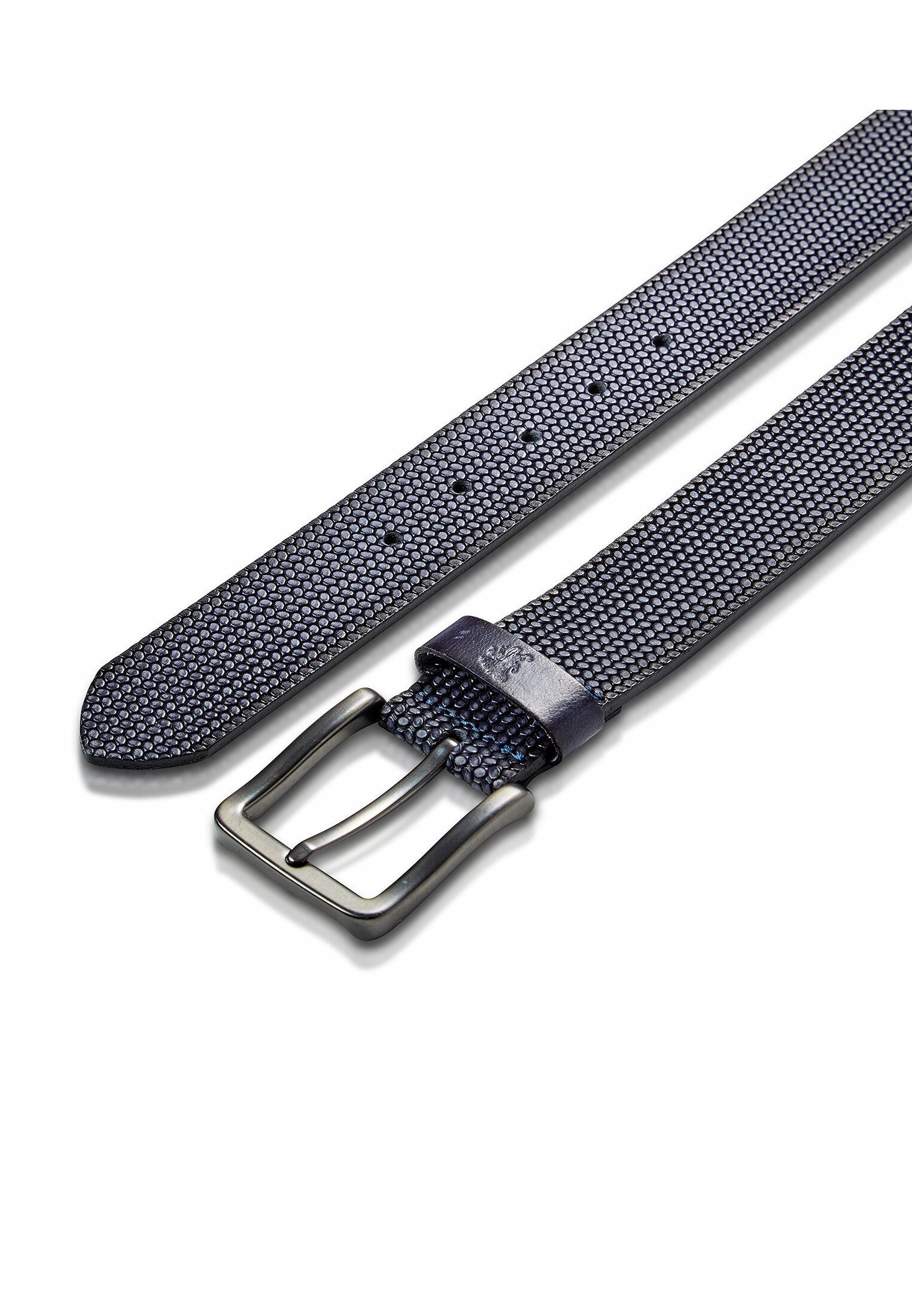 Lerros Leren riem LERROS riem *Lewis* van geperst buffelleer