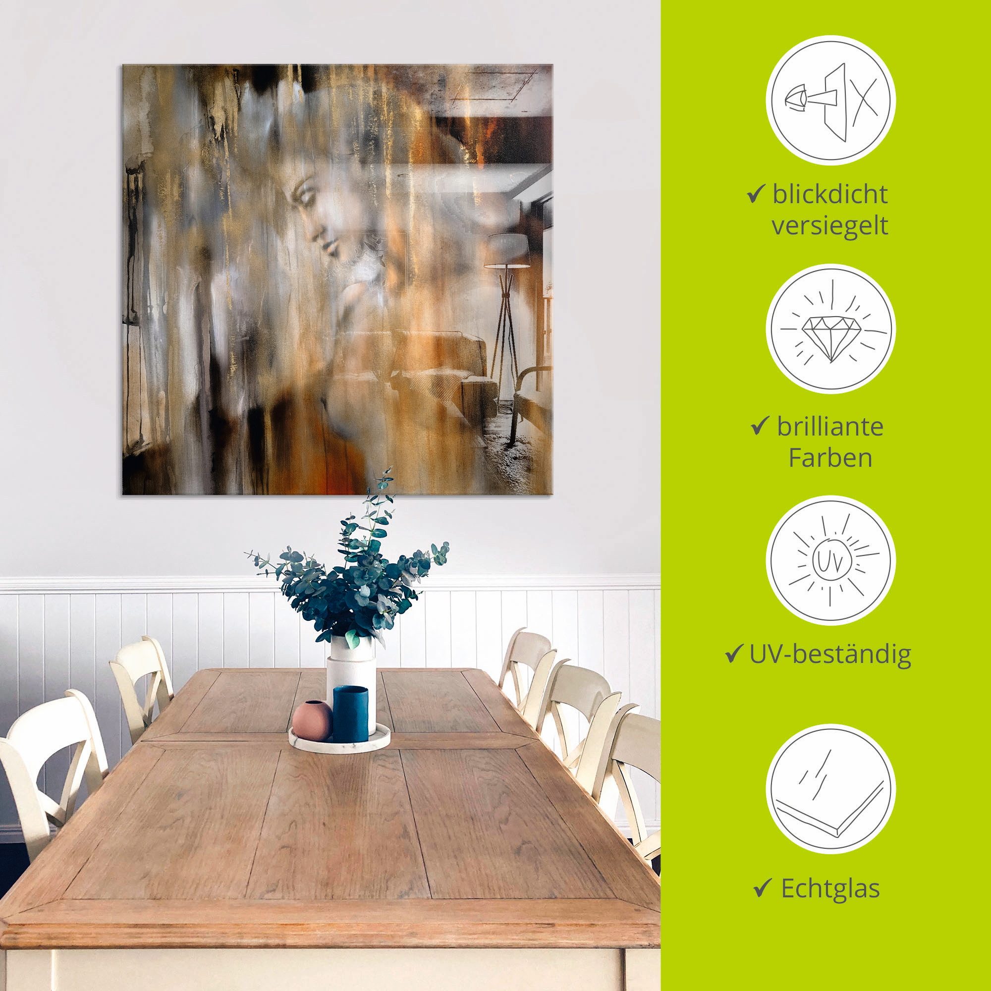 Artland Print op glas VERA in verschillende maten