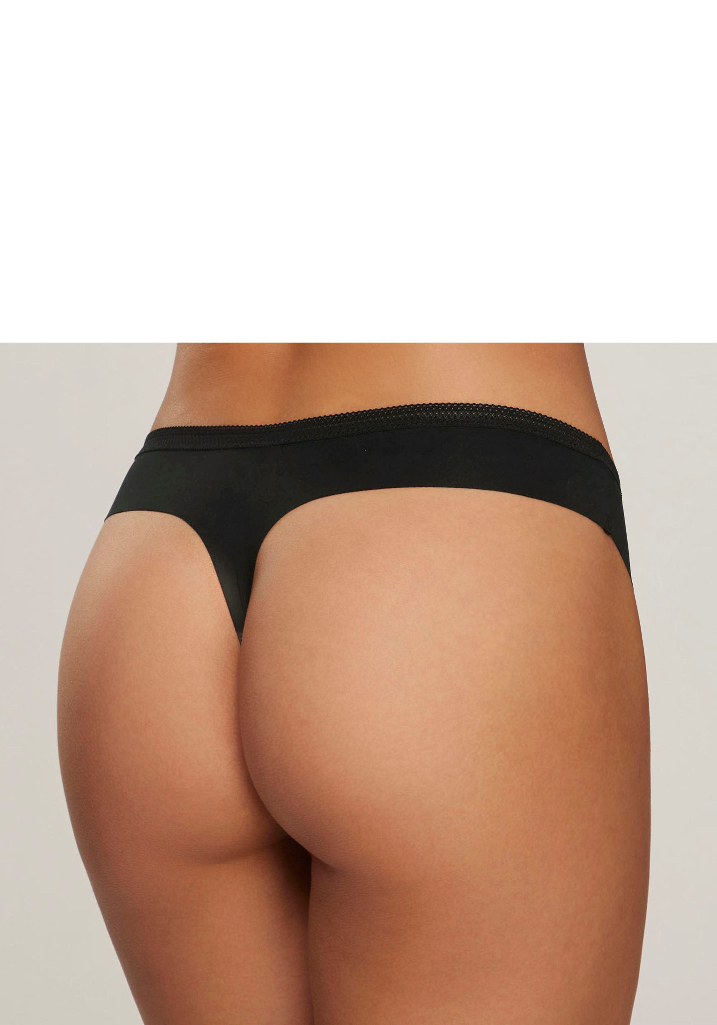 s.Oliver RED LABEL Beachwear String SEAMLESS met naadloze verwerking en mooie kant-bies