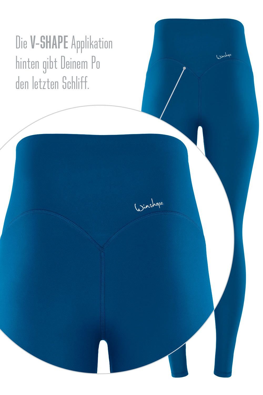 Winshape Legging Functional Comfort HWL117C met v-vorm applicatie en core-band