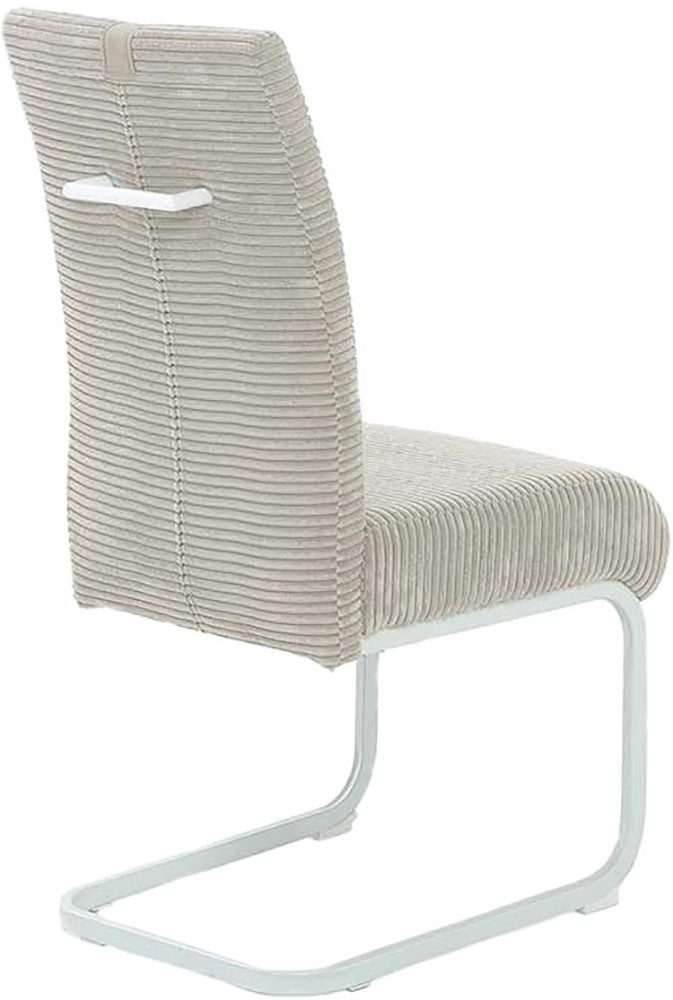 Jockenhöfer Gruppe Vrijdragende stoel Kenny met pocketvering, bekledingsstof cord (set, 2 stuks)