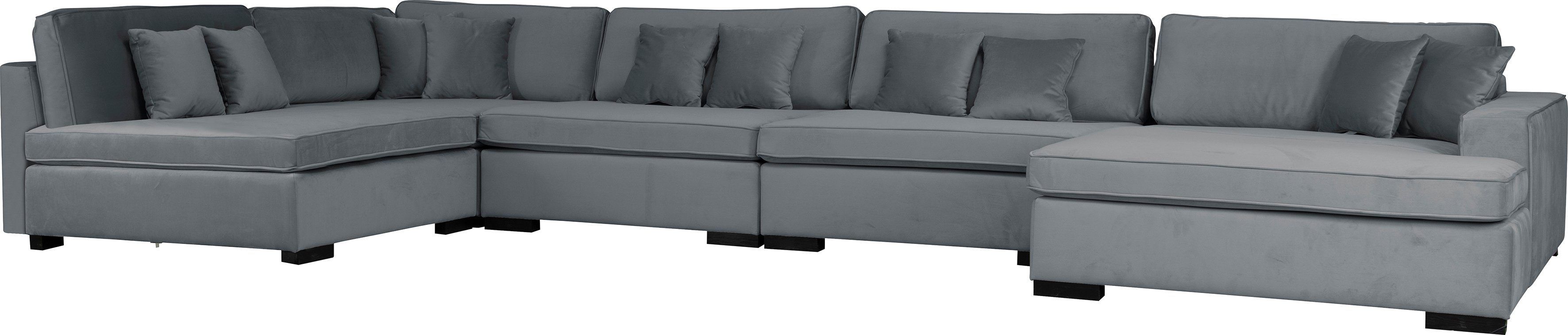 Guido Maria Kretschmer Home&Living Zithoek Skara U-vorm Loungebank met binnenveringsinterieur, in vele overtrekkwaliteiten