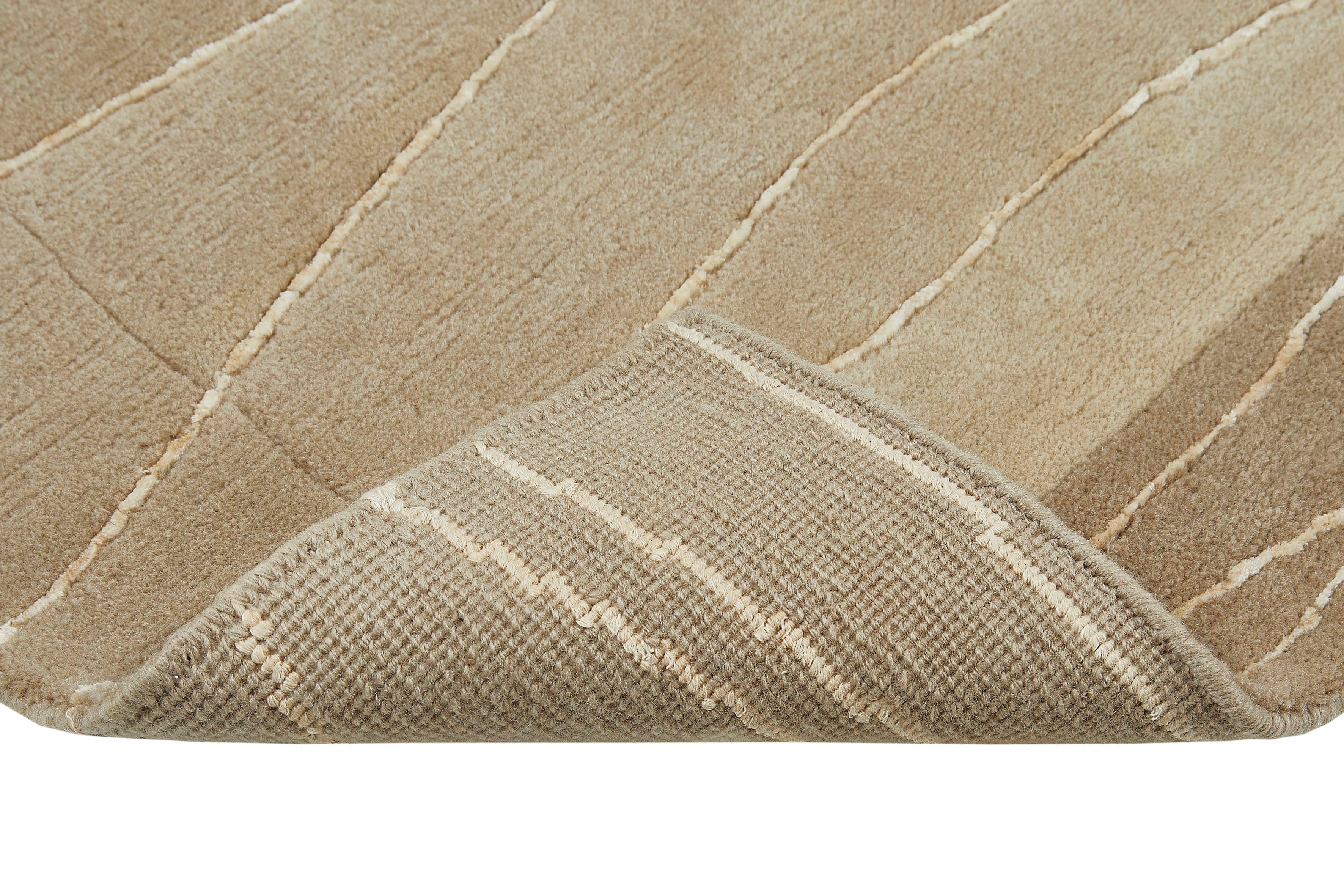 LUXOR living Wollen kleed LINEO Nepal tapijt, 100% wol, handgeknoopt, met bies