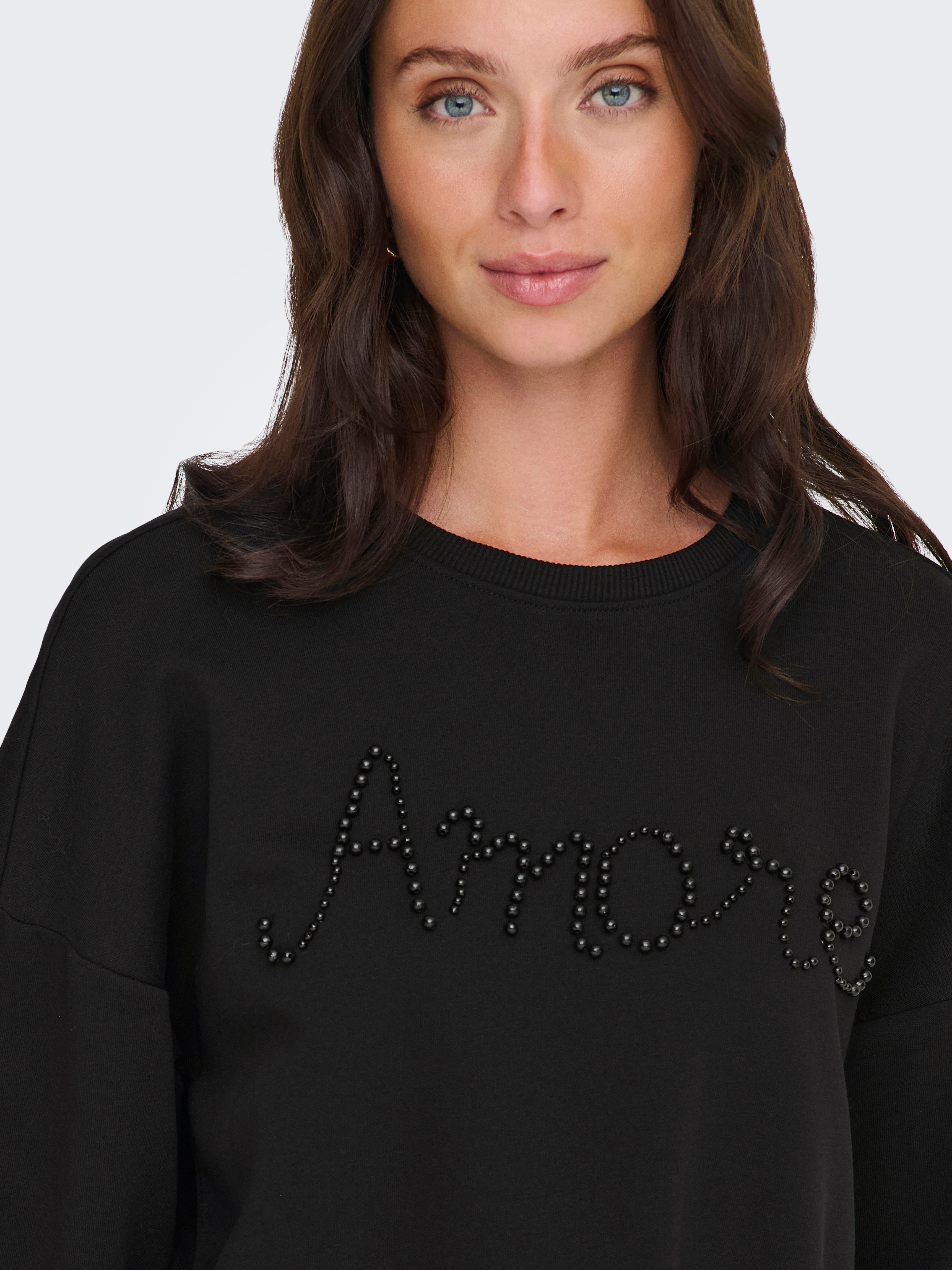 Only Sweatshirt ONLJENNA L/S O-NECK EMB. BOX SWT