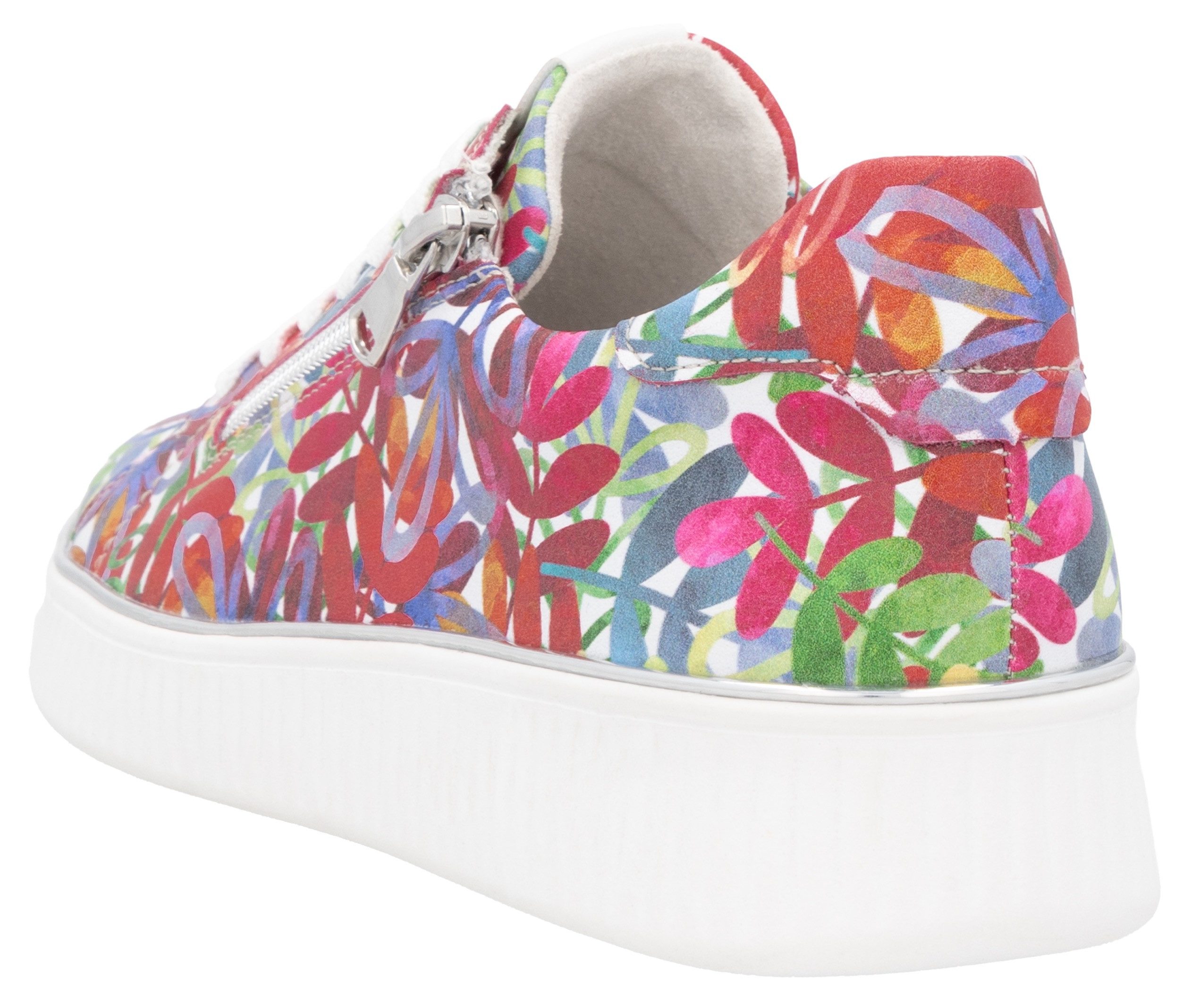 Remonte Plateausneakers , vrijetijdsschoen, lage schoen, veterschoen met gevoerde schacht