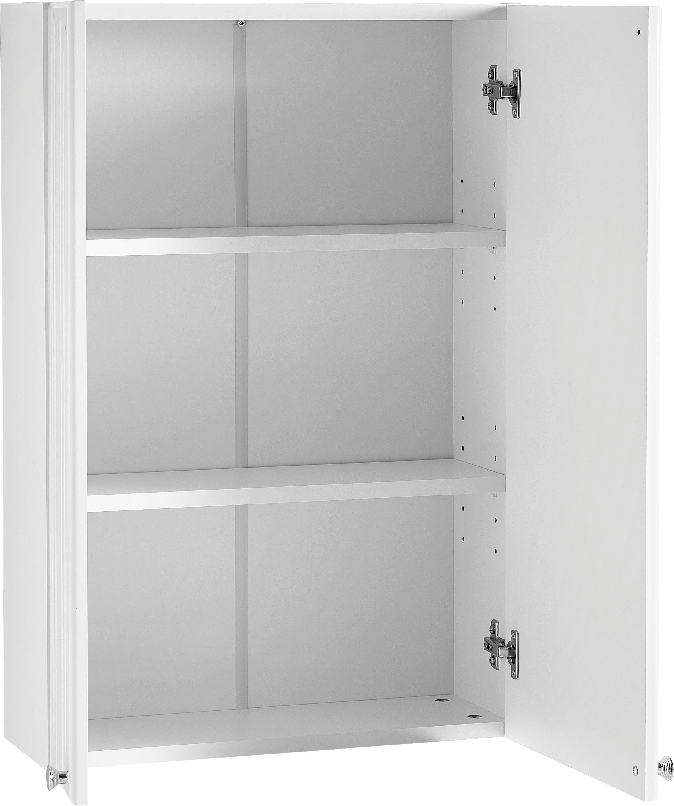 Saphir Hangend kastje Quickset 955 wand-badkamerkast 50 cm breed met 2 deuren, 2 planken