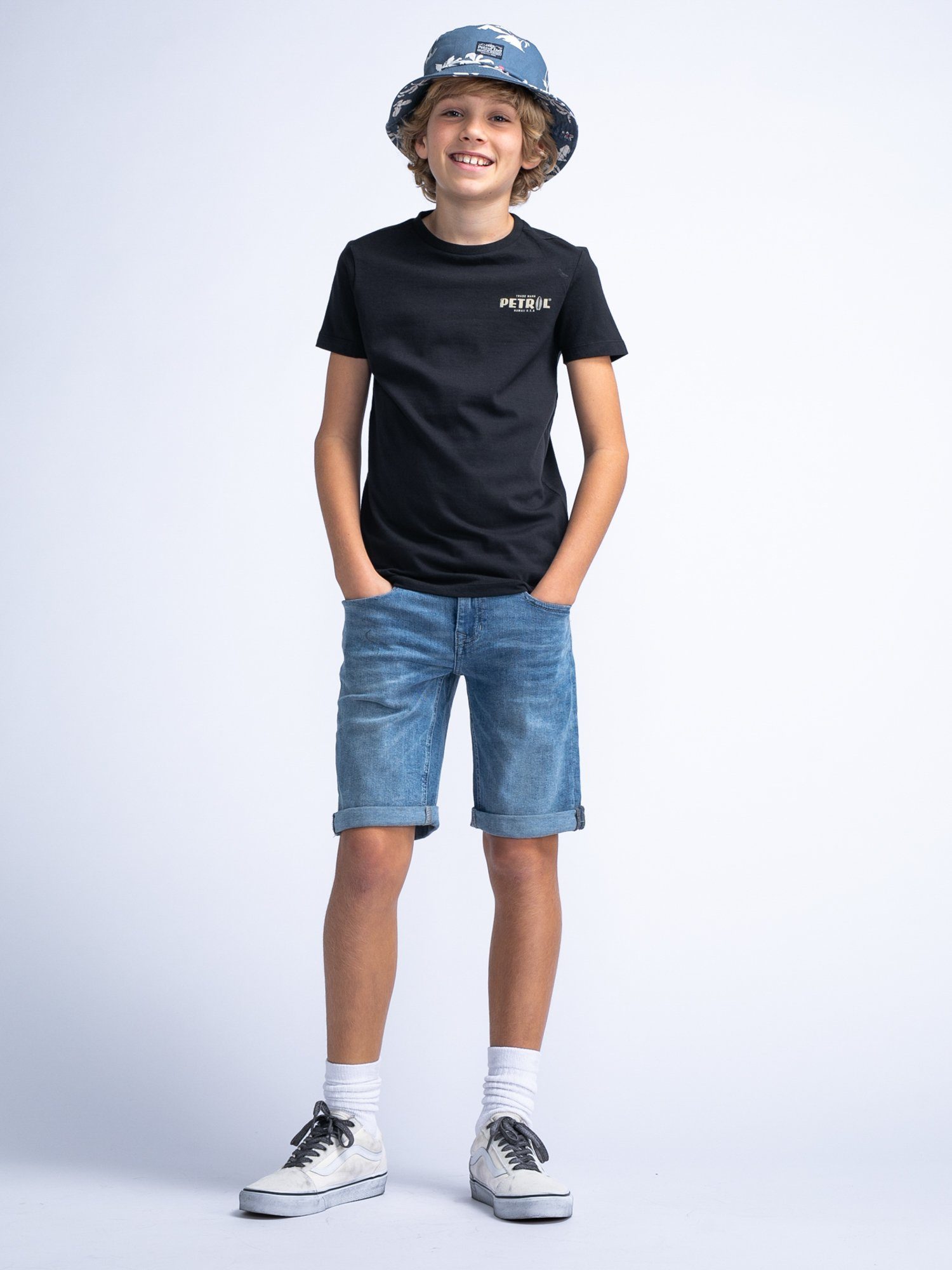 Petrol Industries Jeansshort met stretch, voor jongens