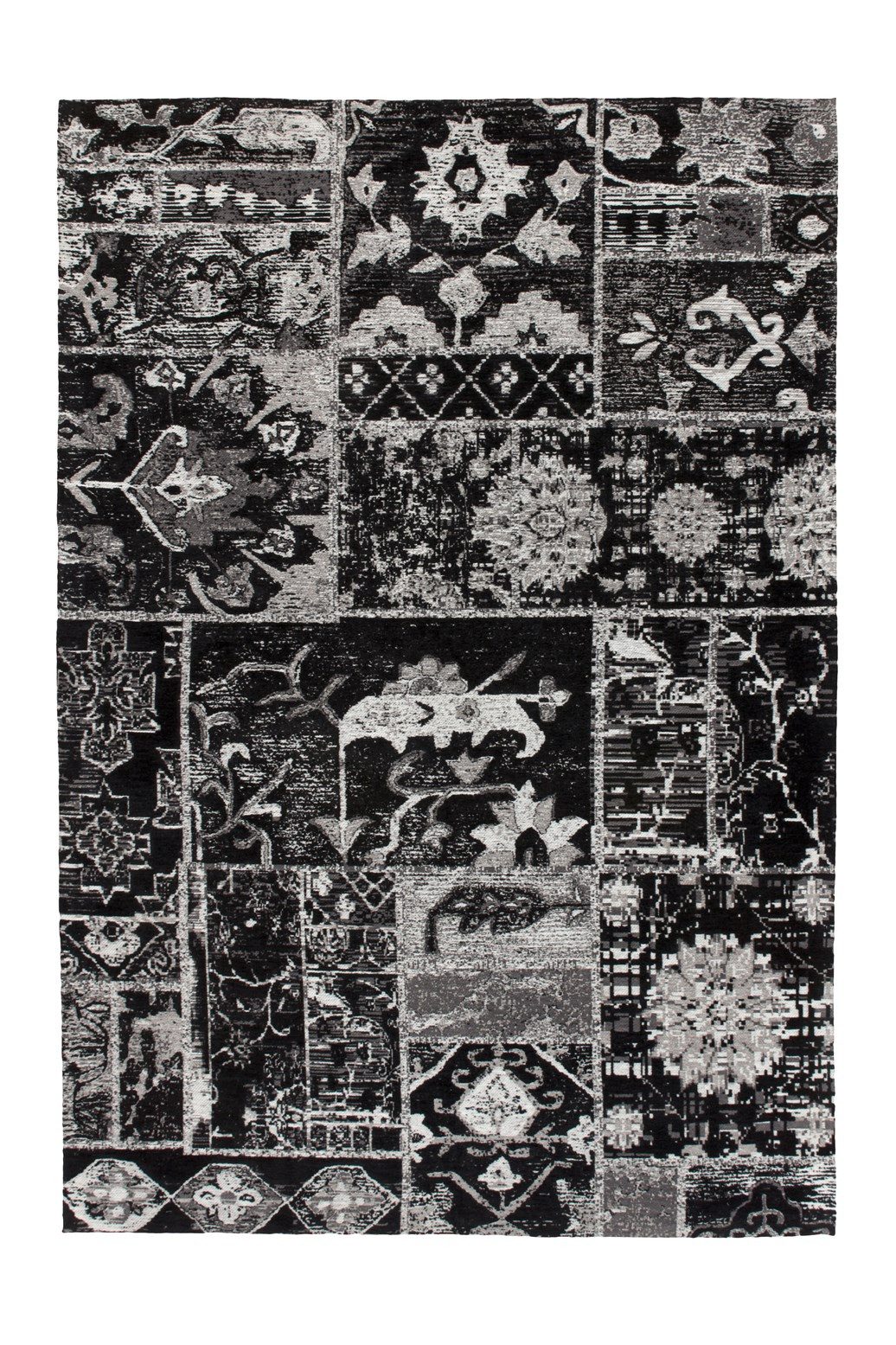 Kayoom Vloerkleed River 150 Jacquard, retro- en vintage-ontwerp, katoen achterkant