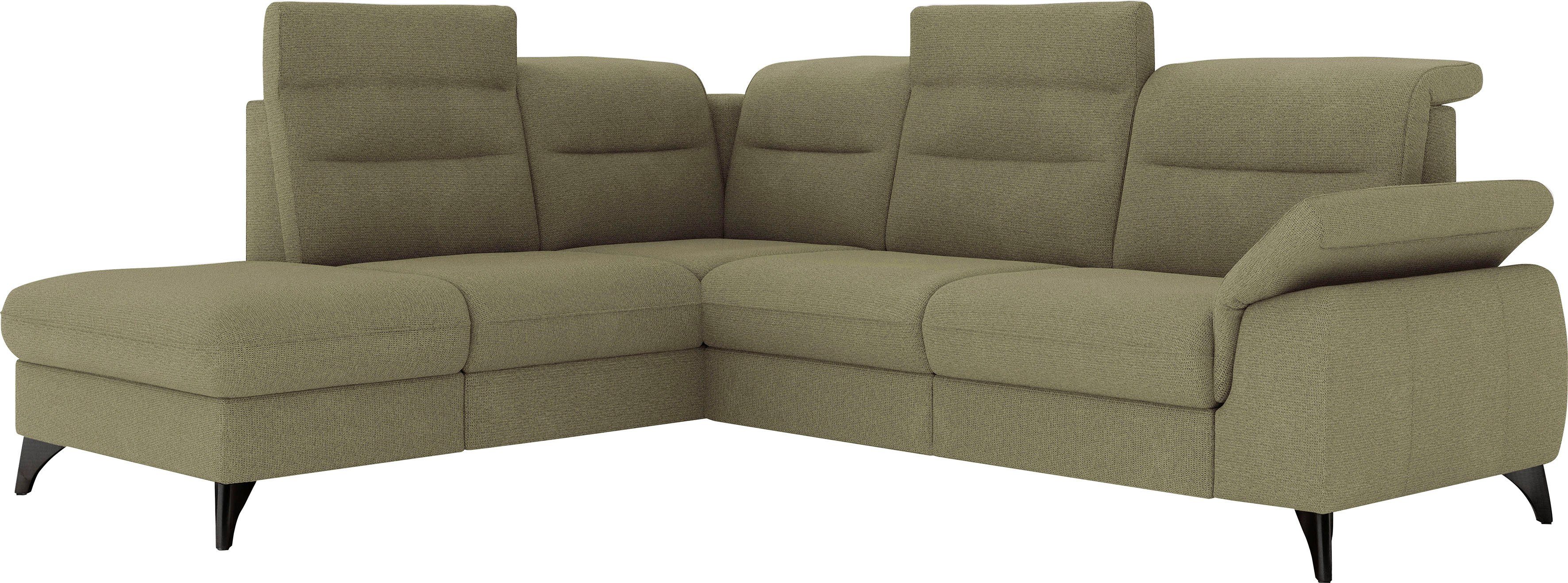 sit&more Hoekbank Astoria L-vorm naar keuze met motorische relaxfunctie