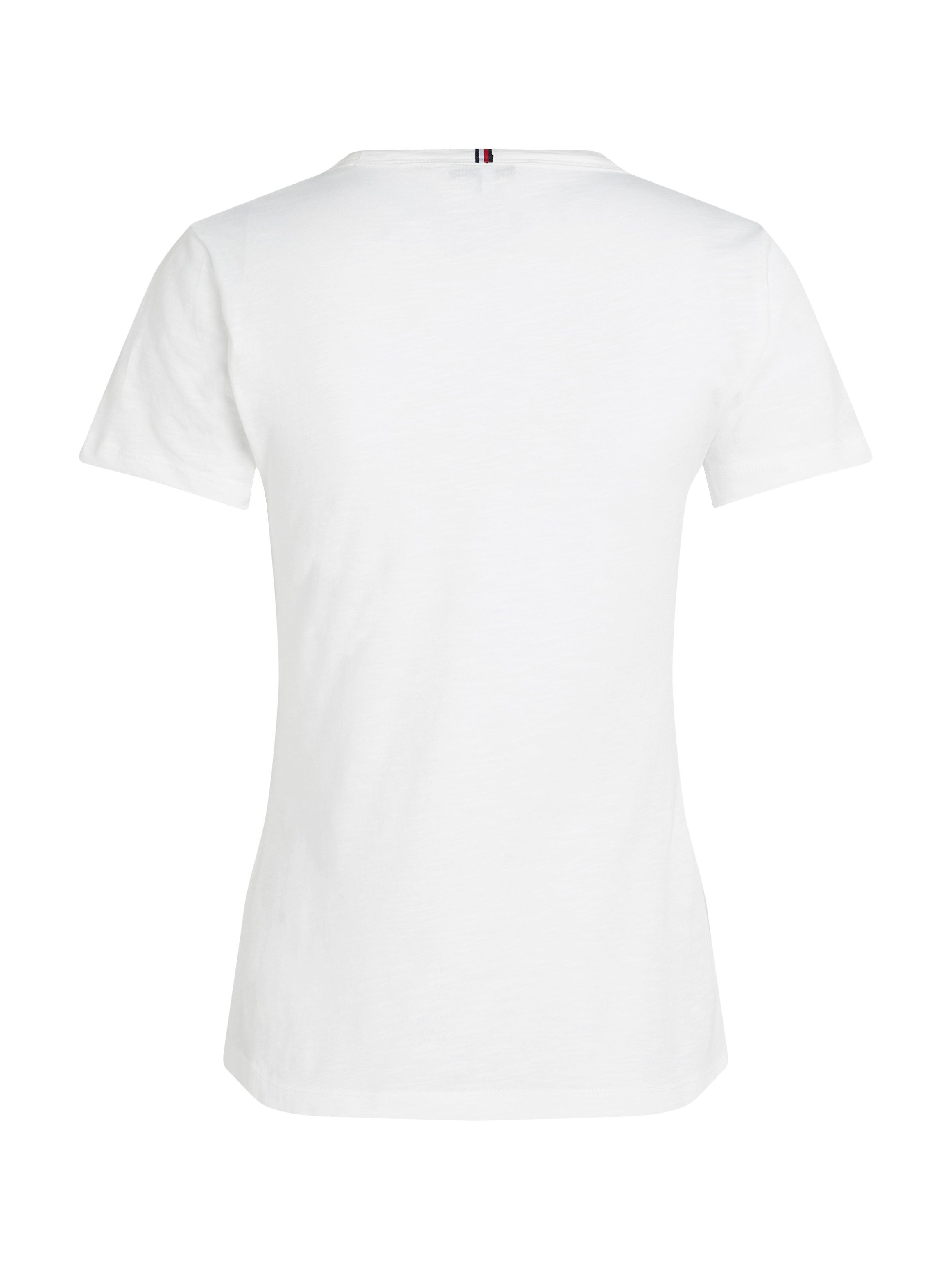 Tommy Hilfiger Shirt met ronde hals 1985 SLIM SLUB C-NK SS