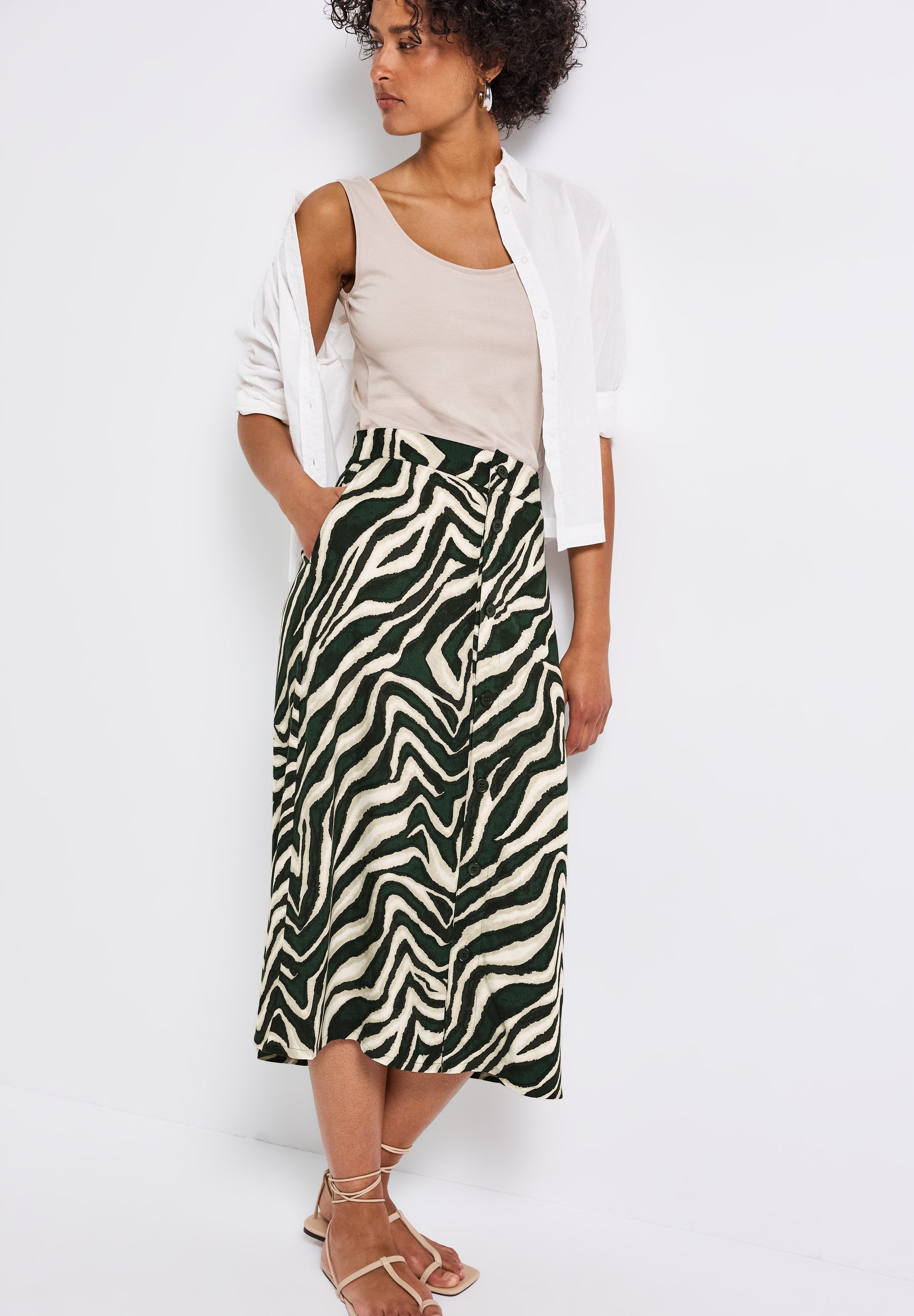 STREET ONE Midirok met animal-print