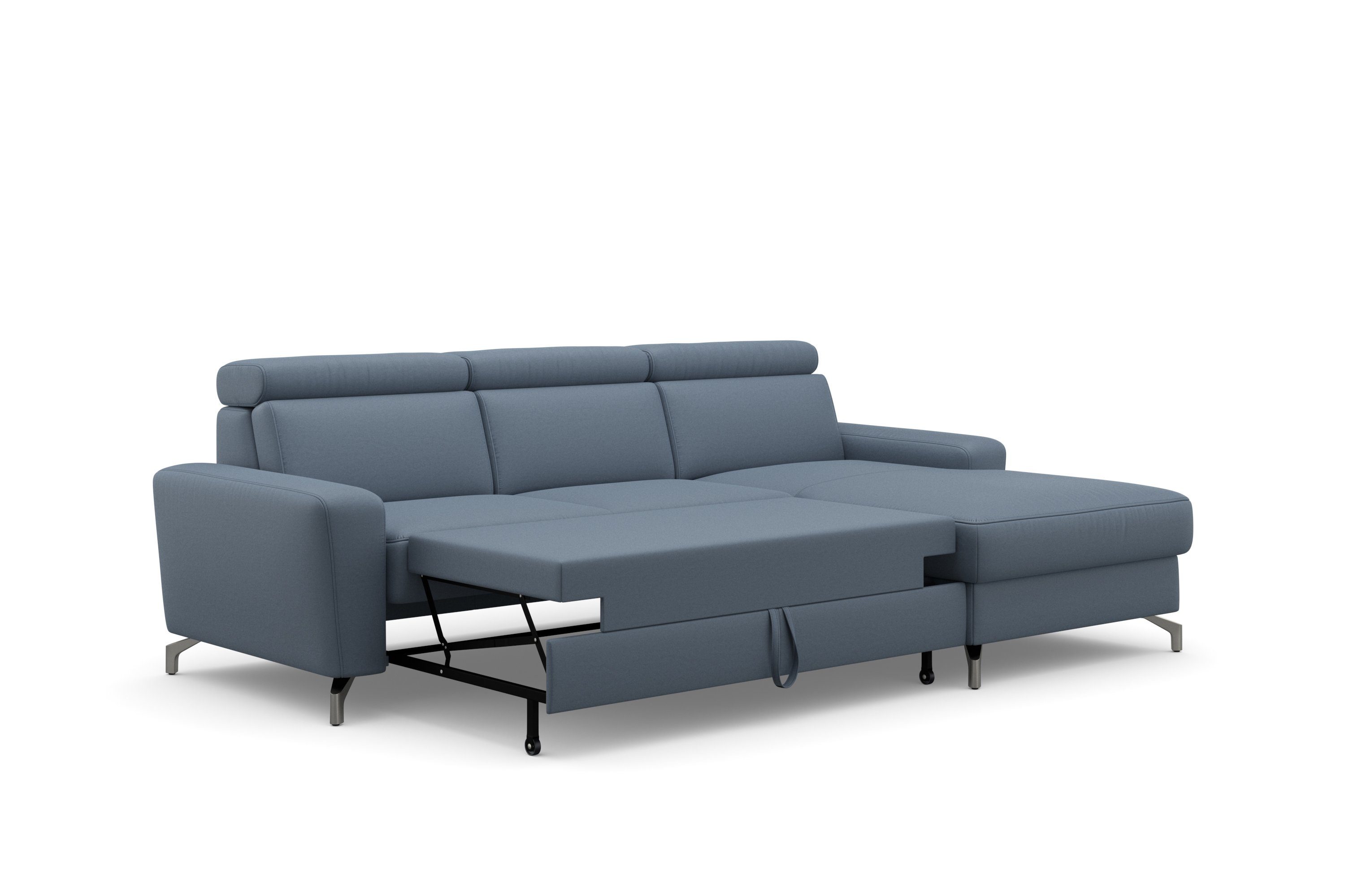 sit&more Hoekbank Scarlett L-vorm met verstelbare hoofdsteun, naar keuze met slaapfunctie, bedkist