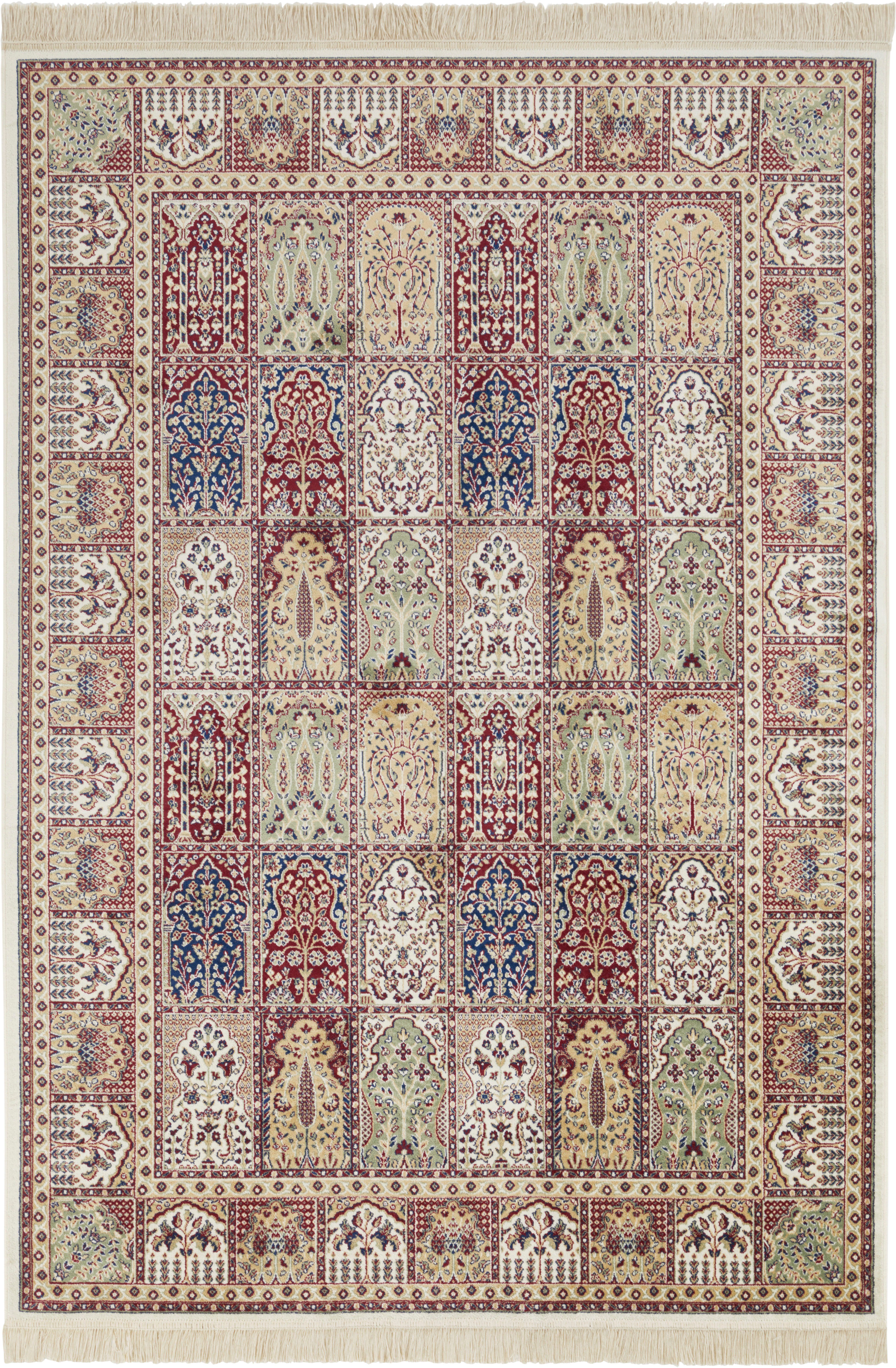 NOURISTAN Design-vloerkleed Moud Barash Viscose met franje, oriënt design