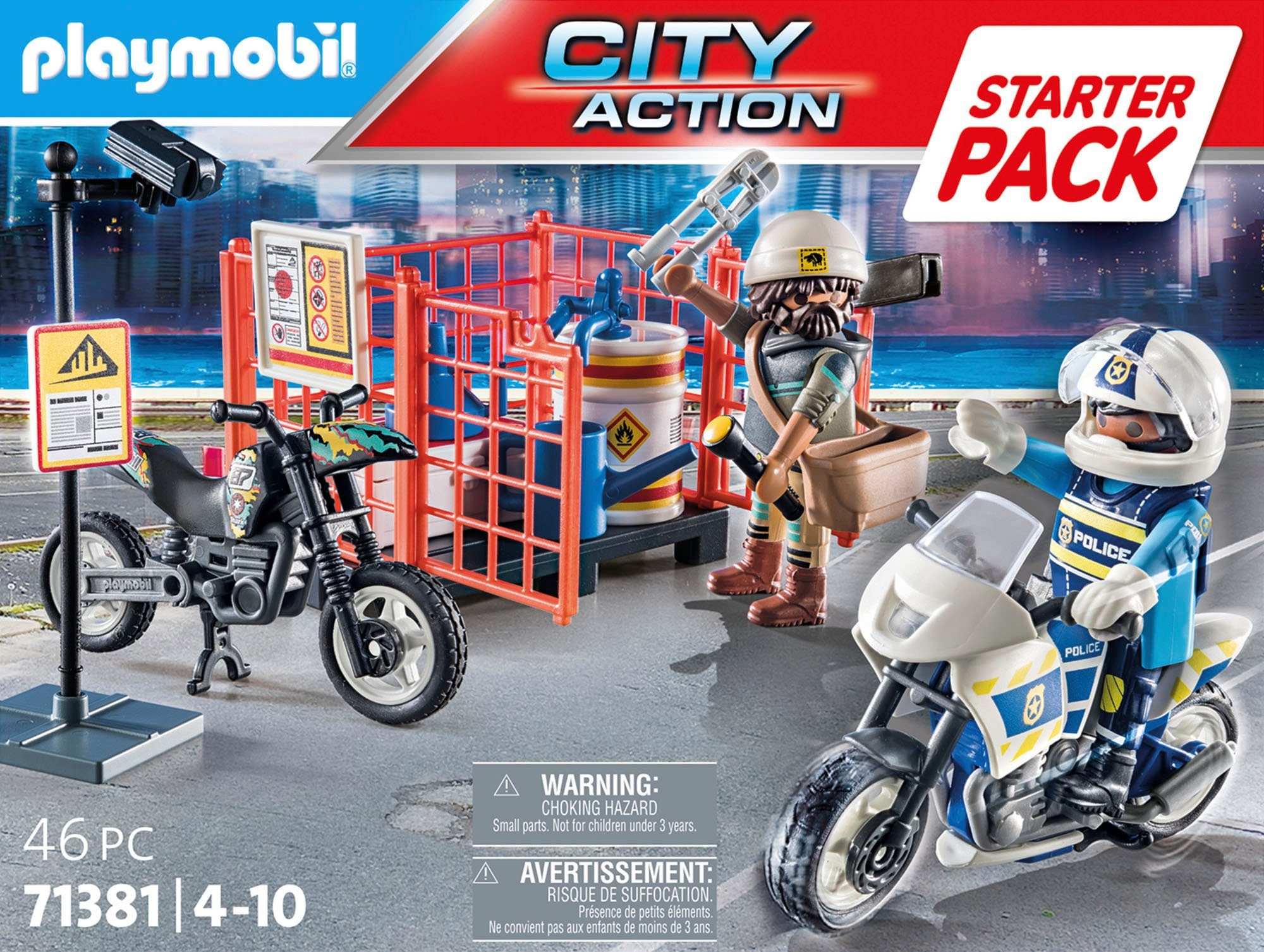 Playmobil® Constructie-speelset Starter Pack, politie (71381), My Action Heroes (46-delig)